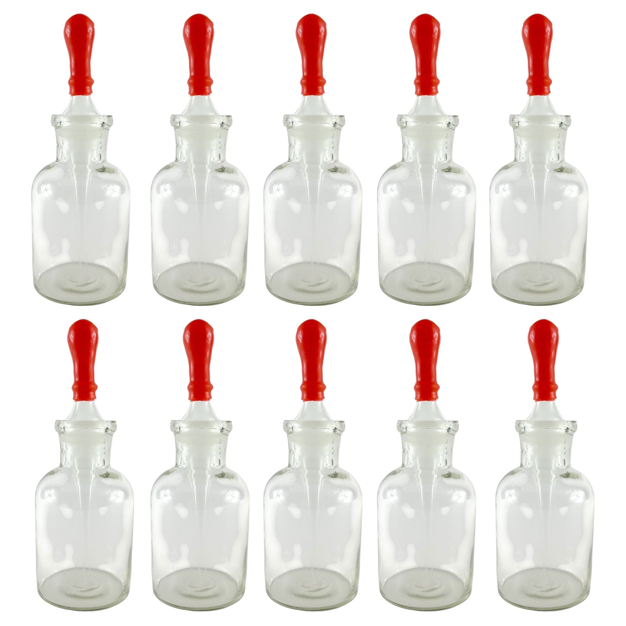 Bottle, Dropping with Ground Glass Pipette 60ml Capacity. Pack 10.