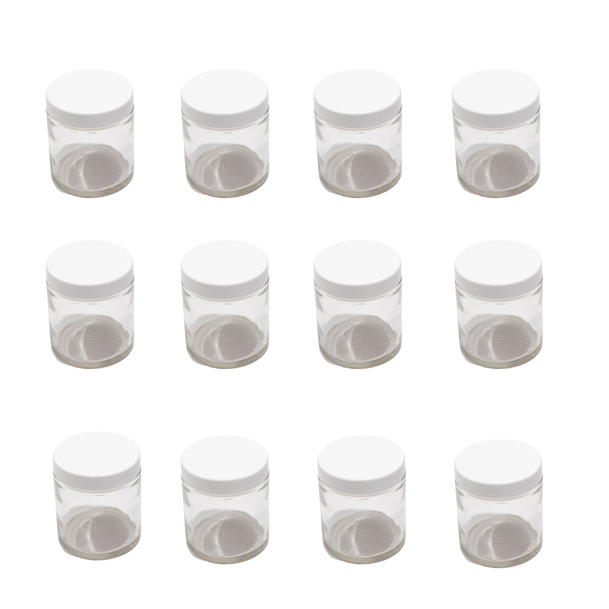 Jar - Specimen Jar, Flint Glass, 4oz capacity with 58/400 neck and foam lined cap. Pack 12. Perfect for use in any lab, school, home school.