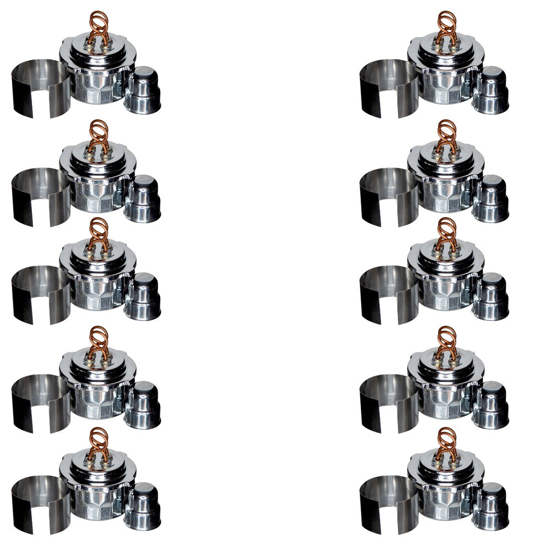 Burner Alcohol with 100ml All Metal Canister and Dual Wicks. Pack of 10.