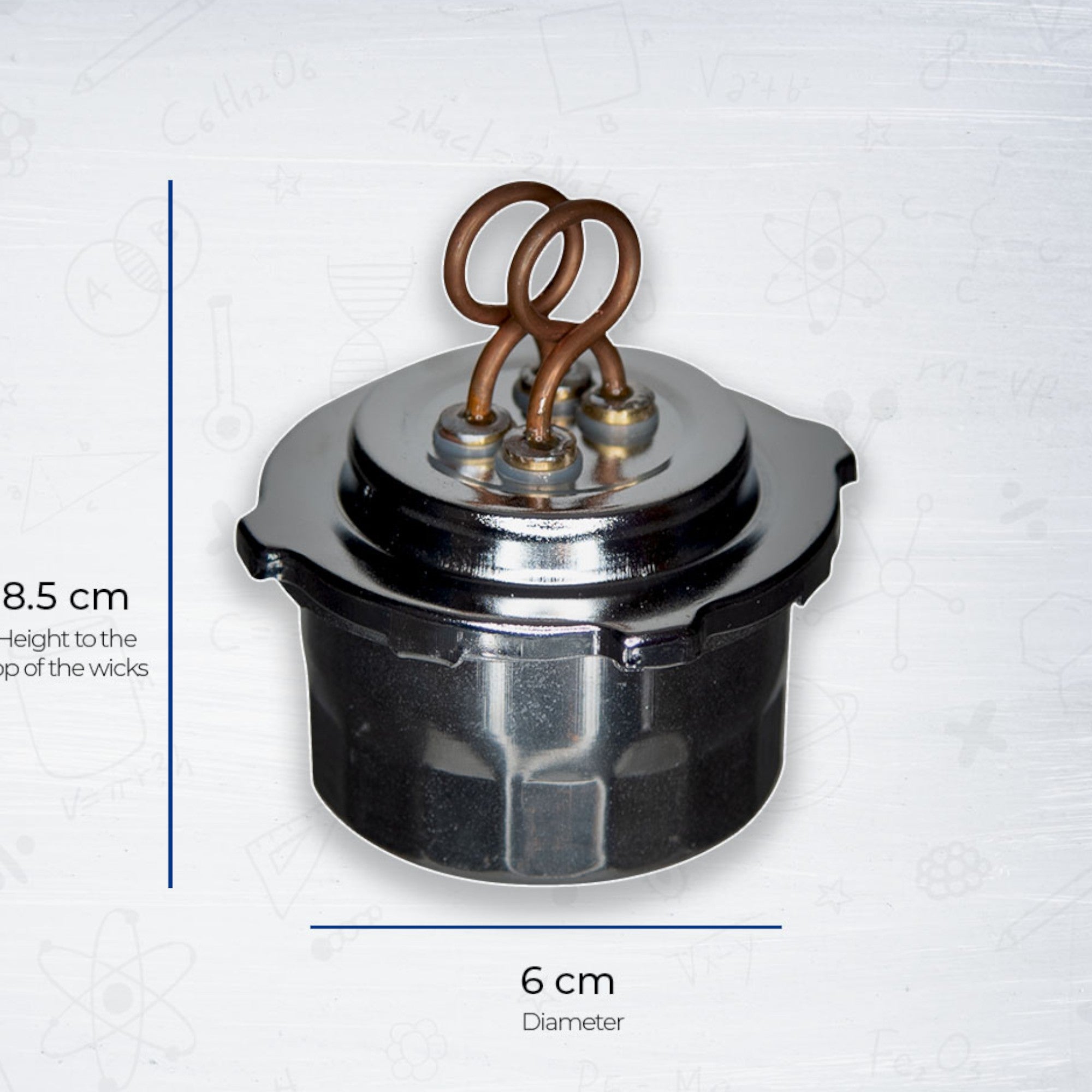 Burner Alchohol with Dual Wicks