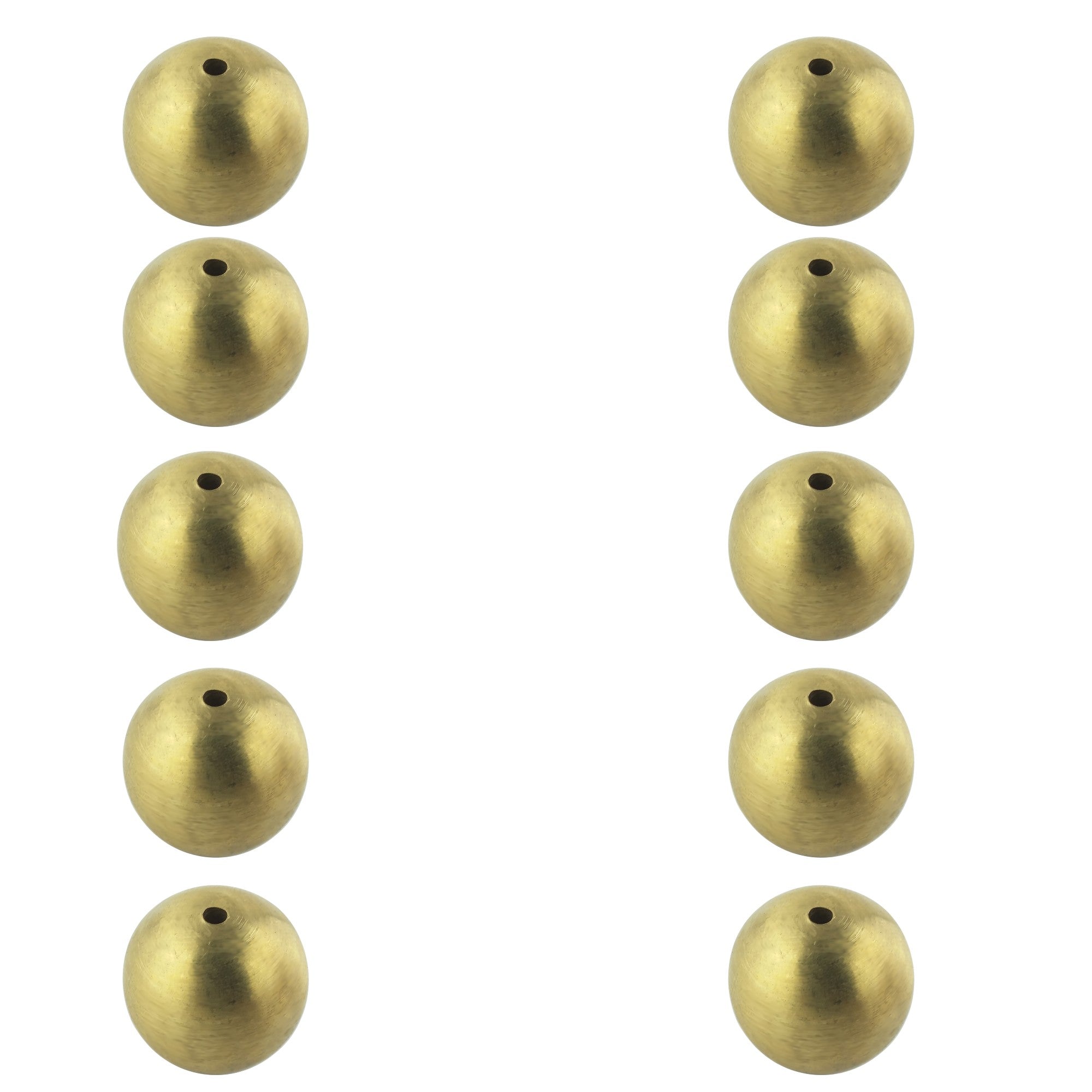 Brass Physics Balls, 25mm (1 in.), Drilled, Pack of 10 by Go Science Crazy