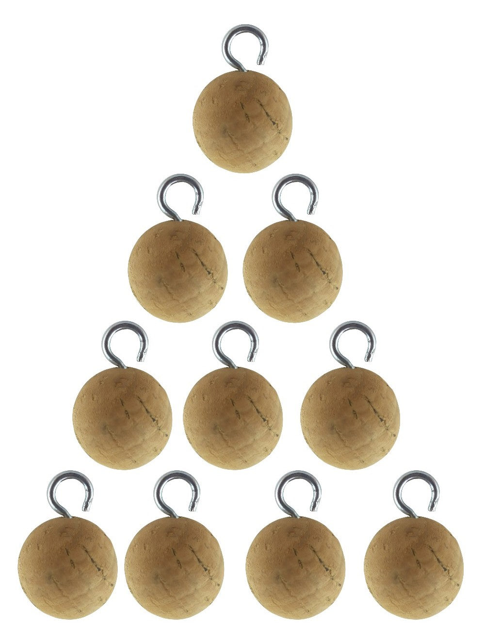 Physics Ball, Cork, 25 mm (1 in.), Hooked, Pack of 10