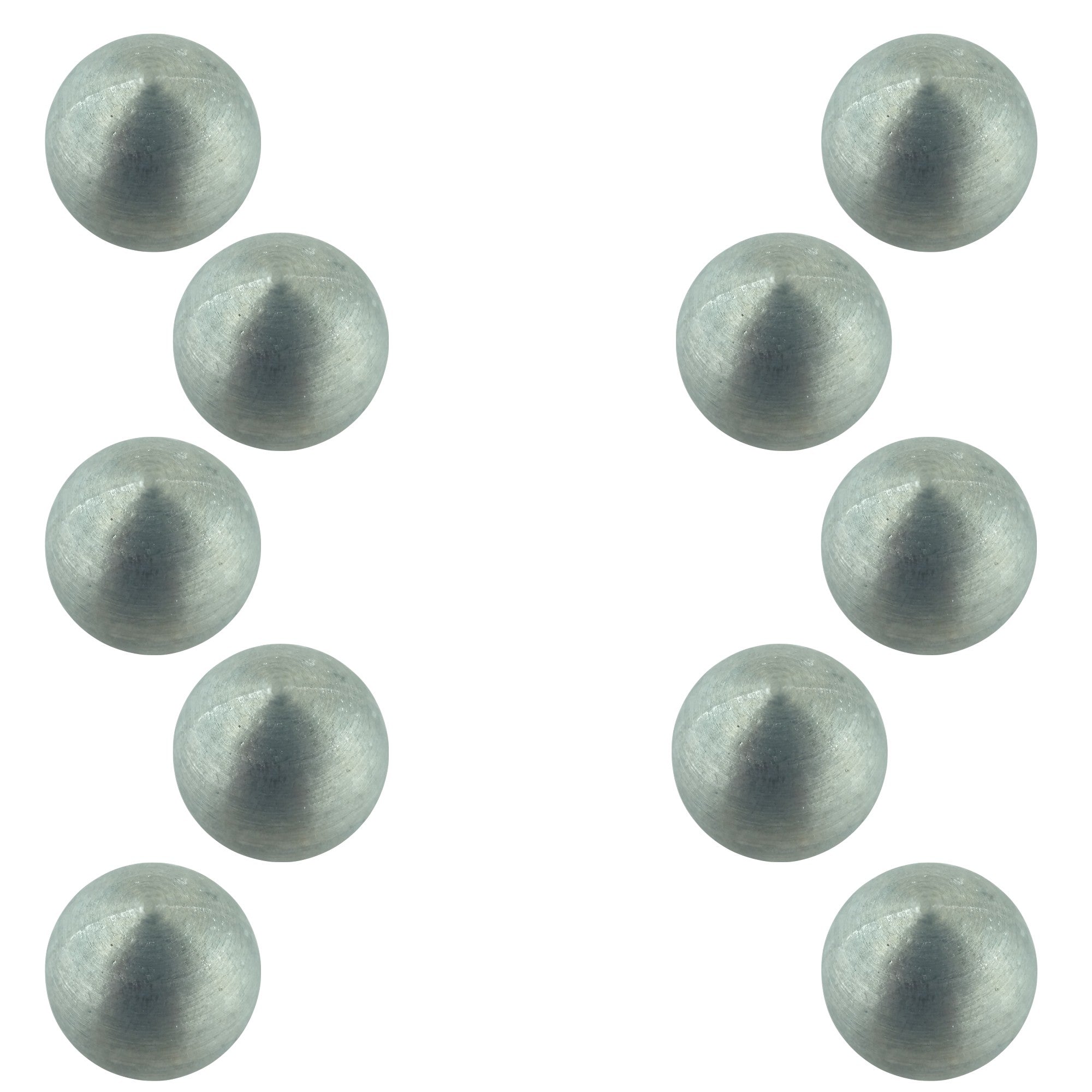 Physics Balls, Zinc, 25mm (1 inch), Solid. Pack of 10.