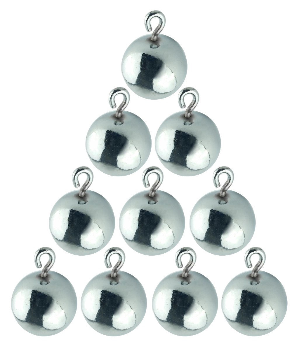 Physics Ball, Steel, 25 mm (1 in.), Hooked, Pack of 10