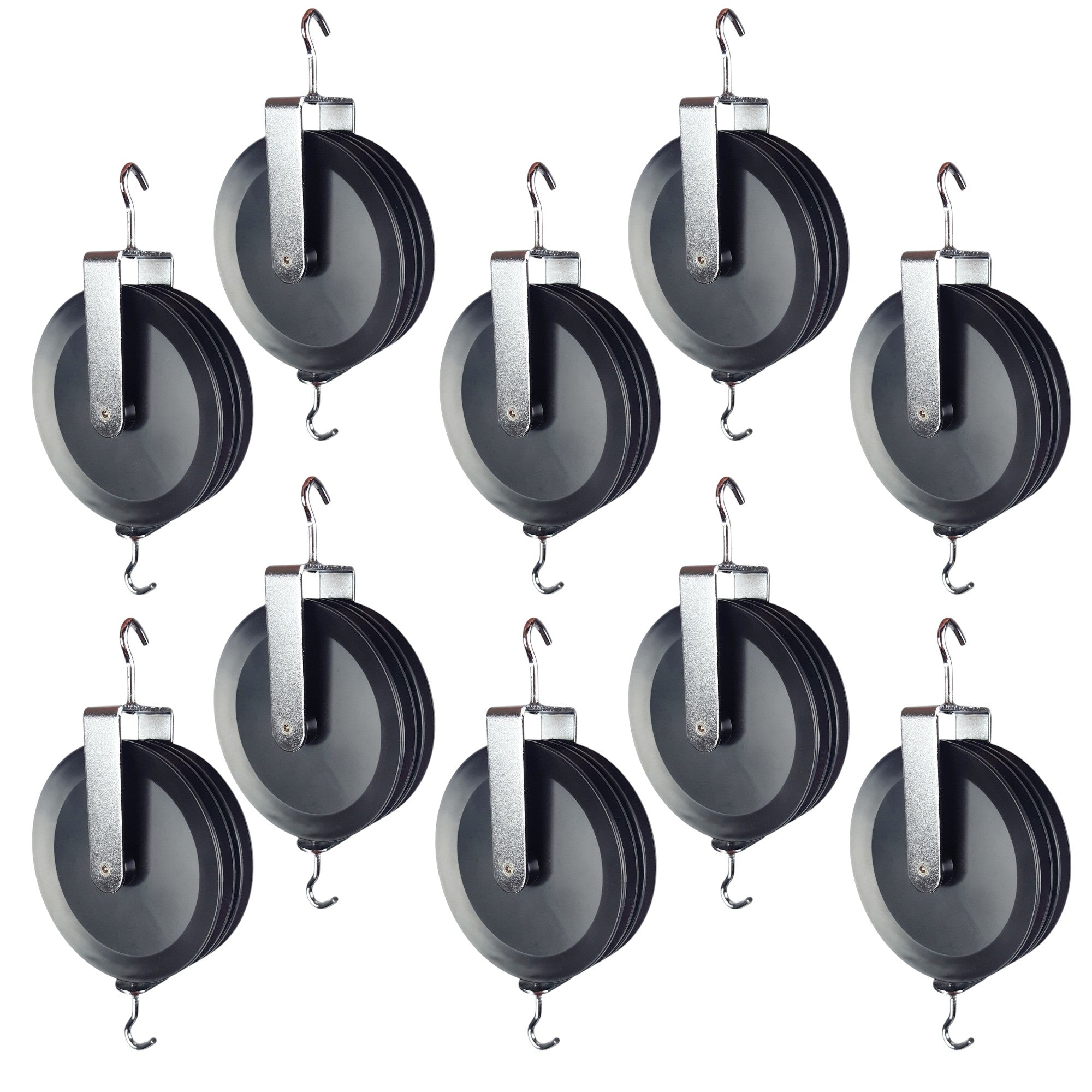 Pulley, Large Double Plastic Pack of 10