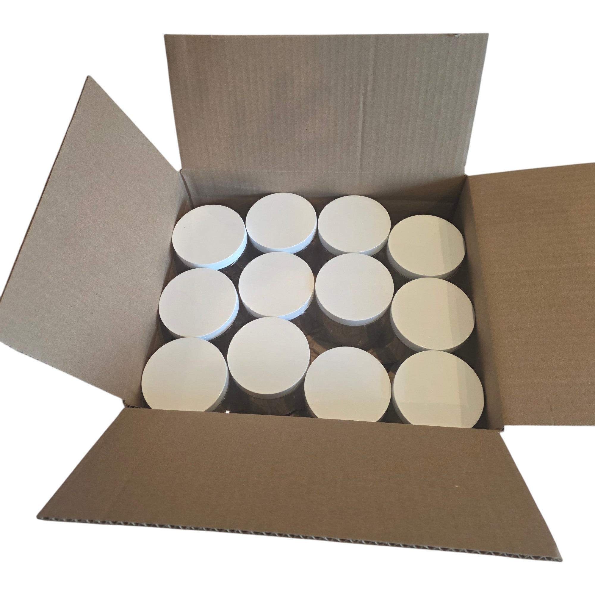 Specimen Jar, Polystyrene, 16oz, 89/400, Foam-Lined Cap, Pack of 12