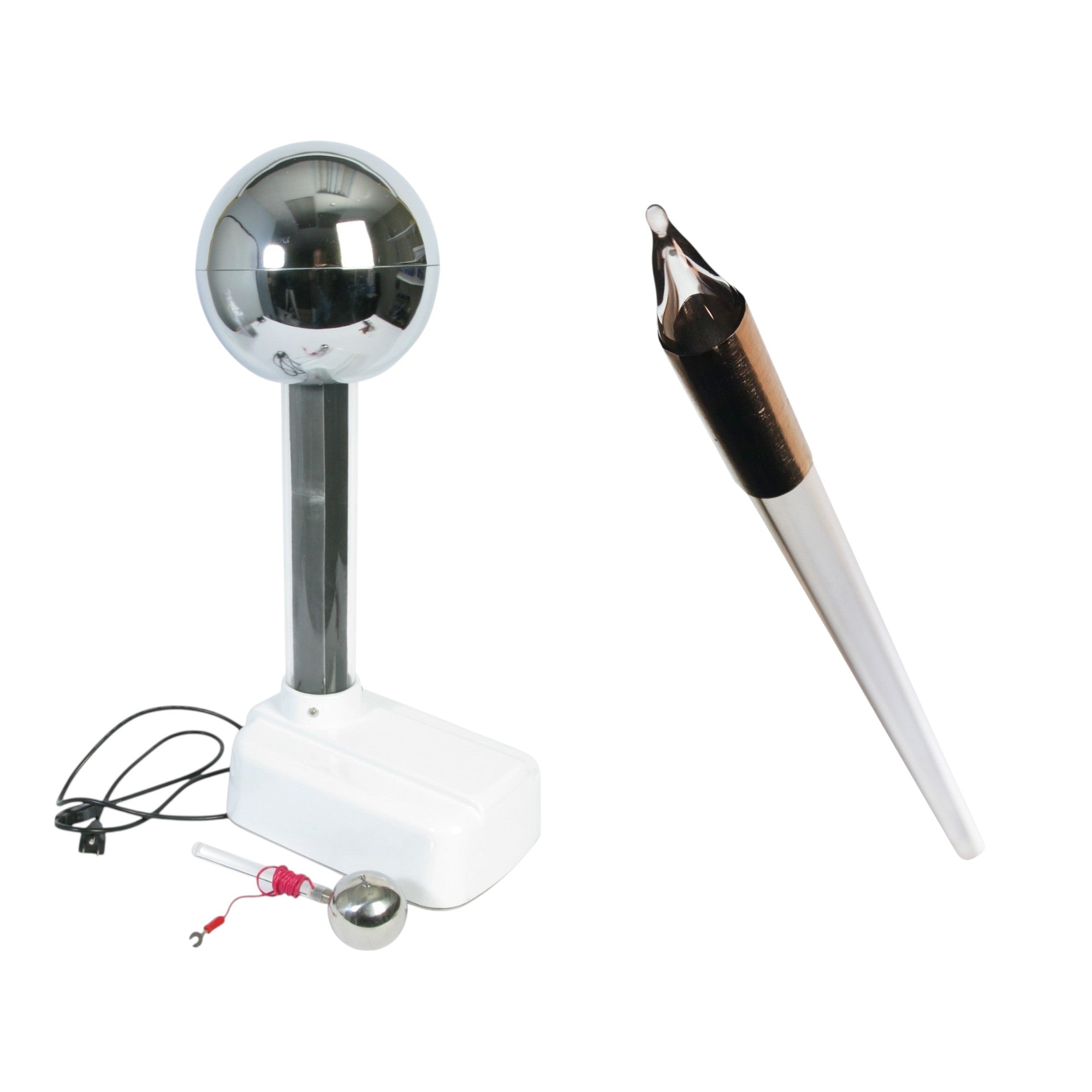 Van de Graaff Generator & Neon Wand Kit – High Voltage Static Electricity & Gas Ionization Demo – STEM Physics Education Set