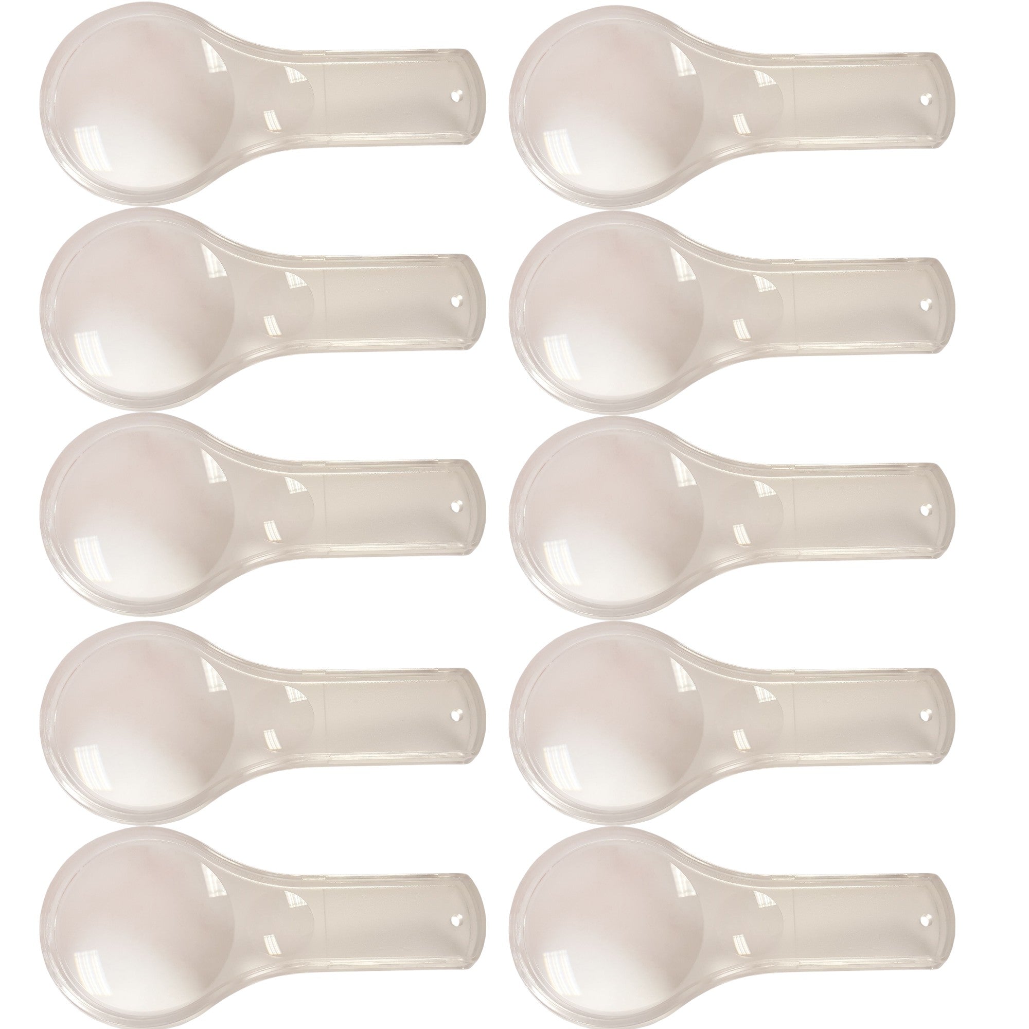 Magnifier Plastic Construction with Dual Lenses 40mm 3X and 15mm 5X magnification. Pack of 10.