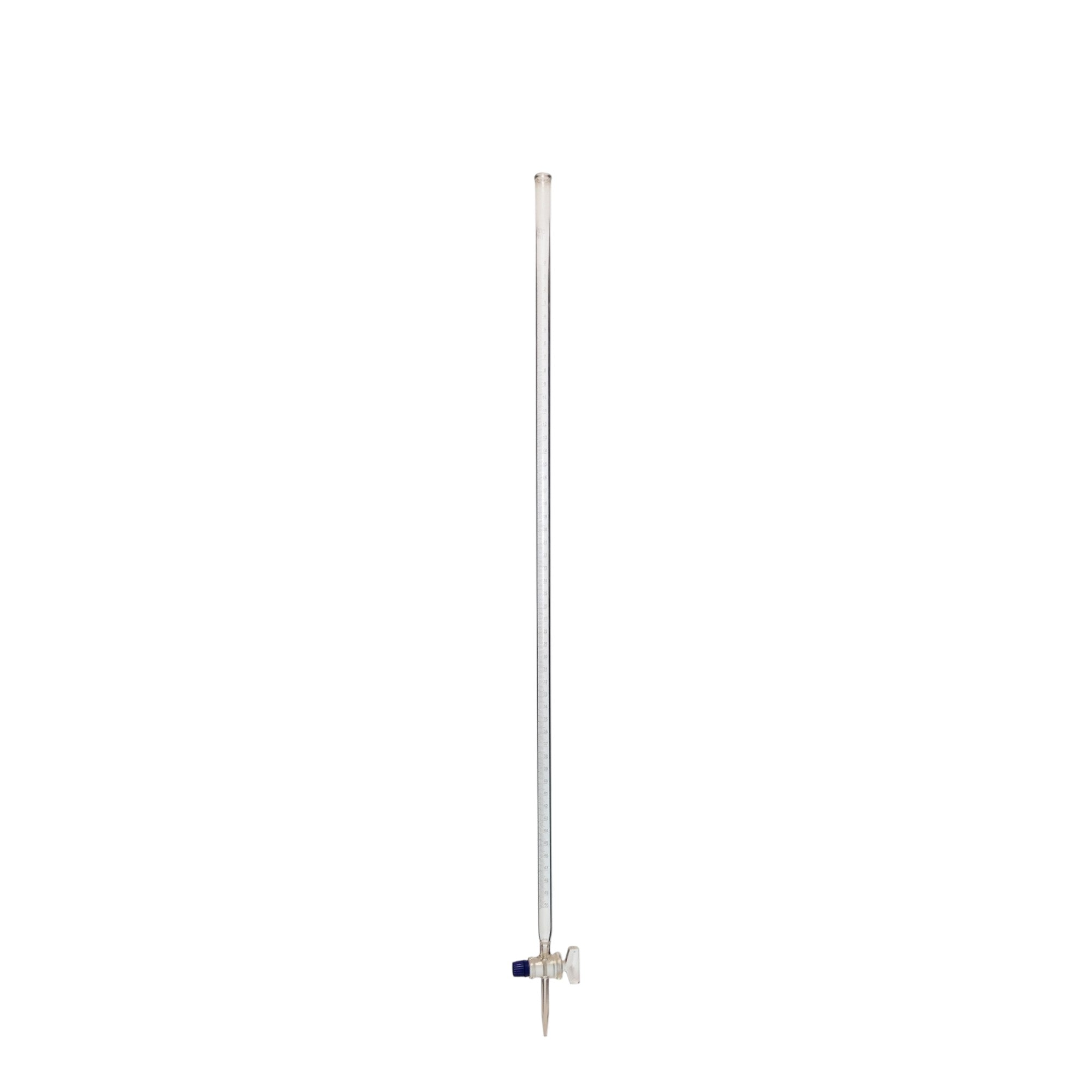 Burette, Borosilicate Glass with Ground Glass Stopcock, 50ml capacity. Pack of 5 burettes.