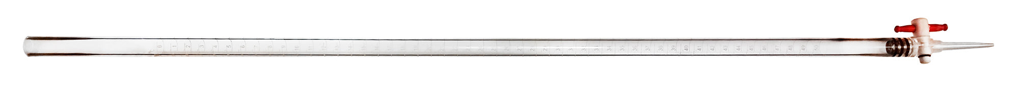 Burette 50ml Acrylic with Interchangeable Stopcock. Pack of 10.