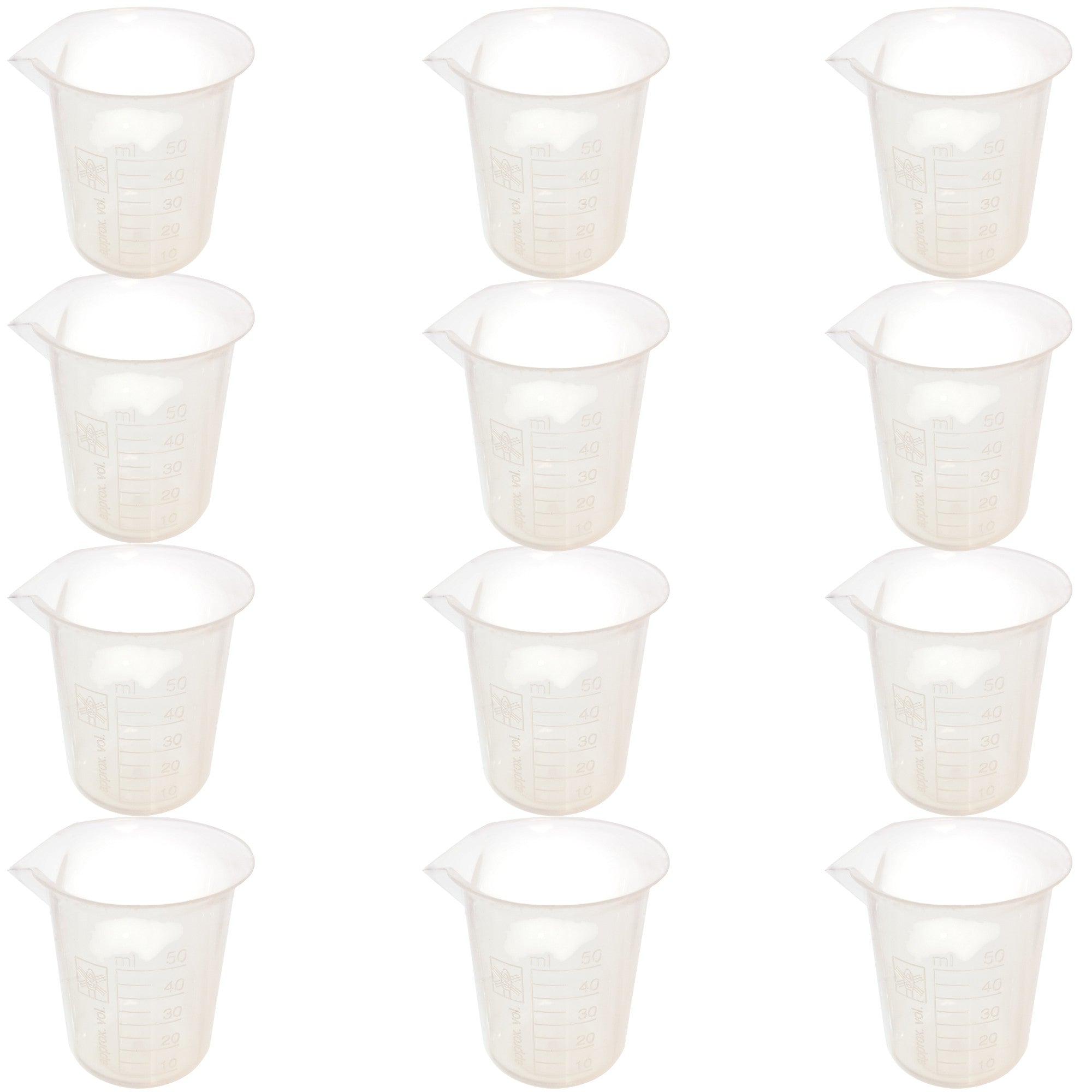 Beaker, Polypropylene 50ml, Pack of 12
