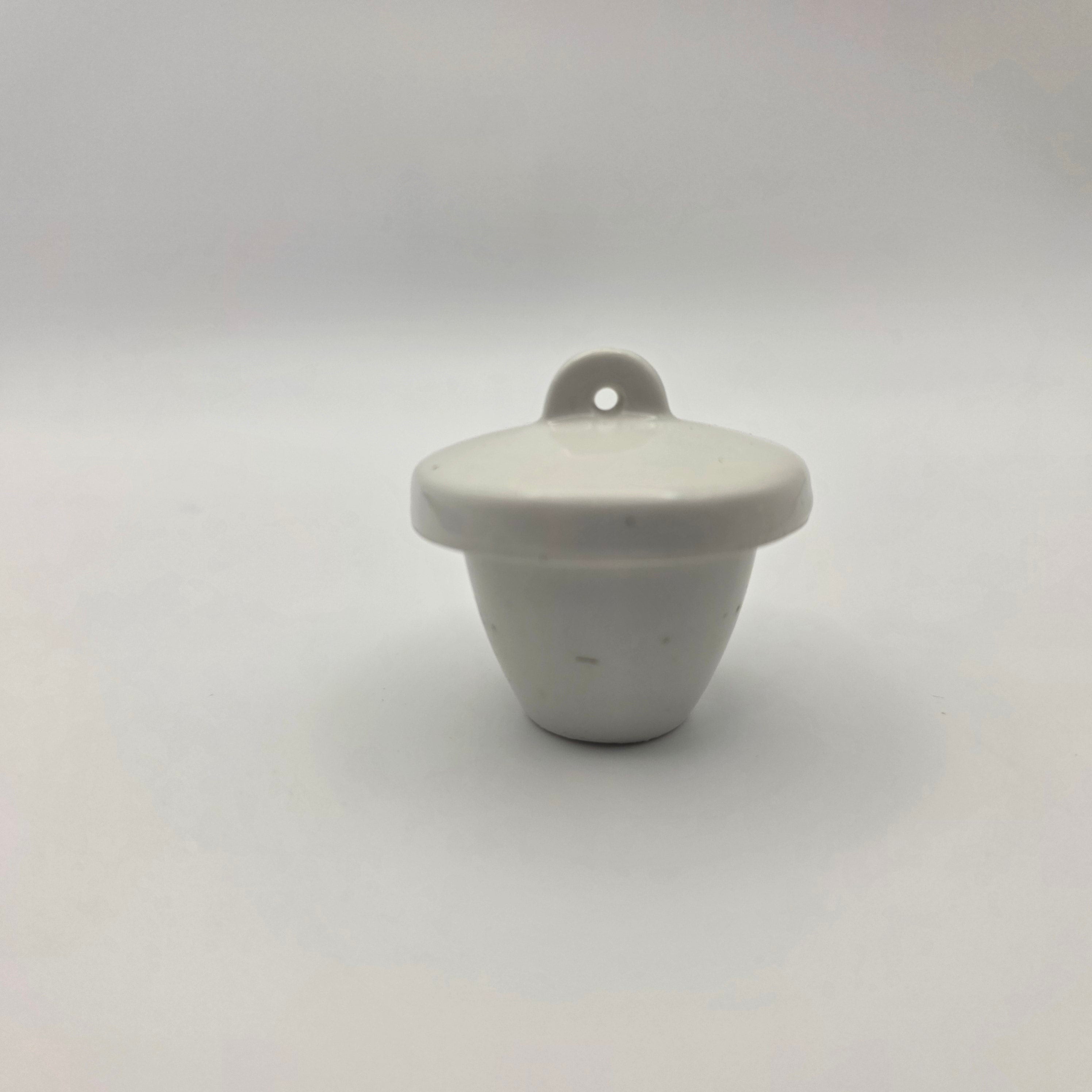 Crucible, Porcelain, High-Form, 10ml, with Lid, Pack of 20