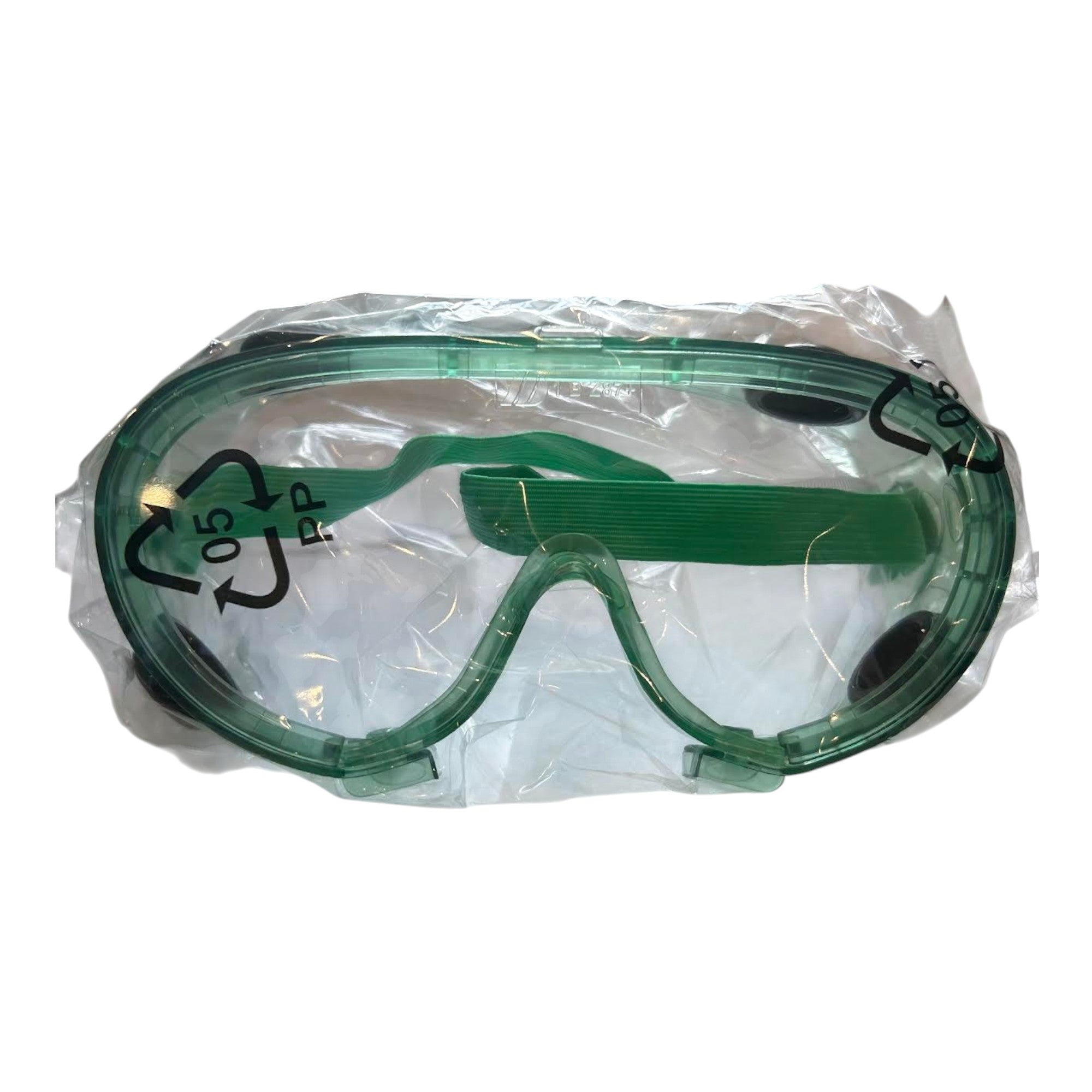 Safety Goggles with Indirect Vents Green 10 Pack