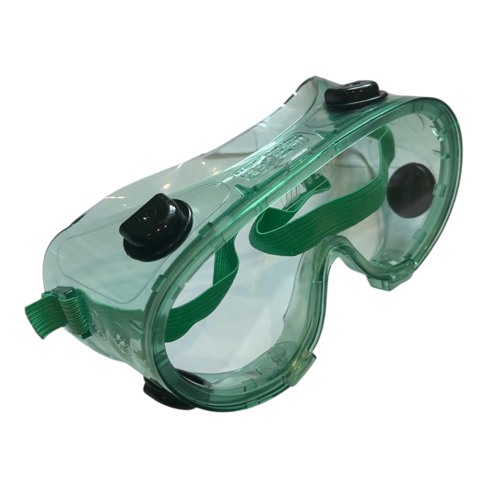 Safety Goggles with Indirect Vents Green 10 Pack
