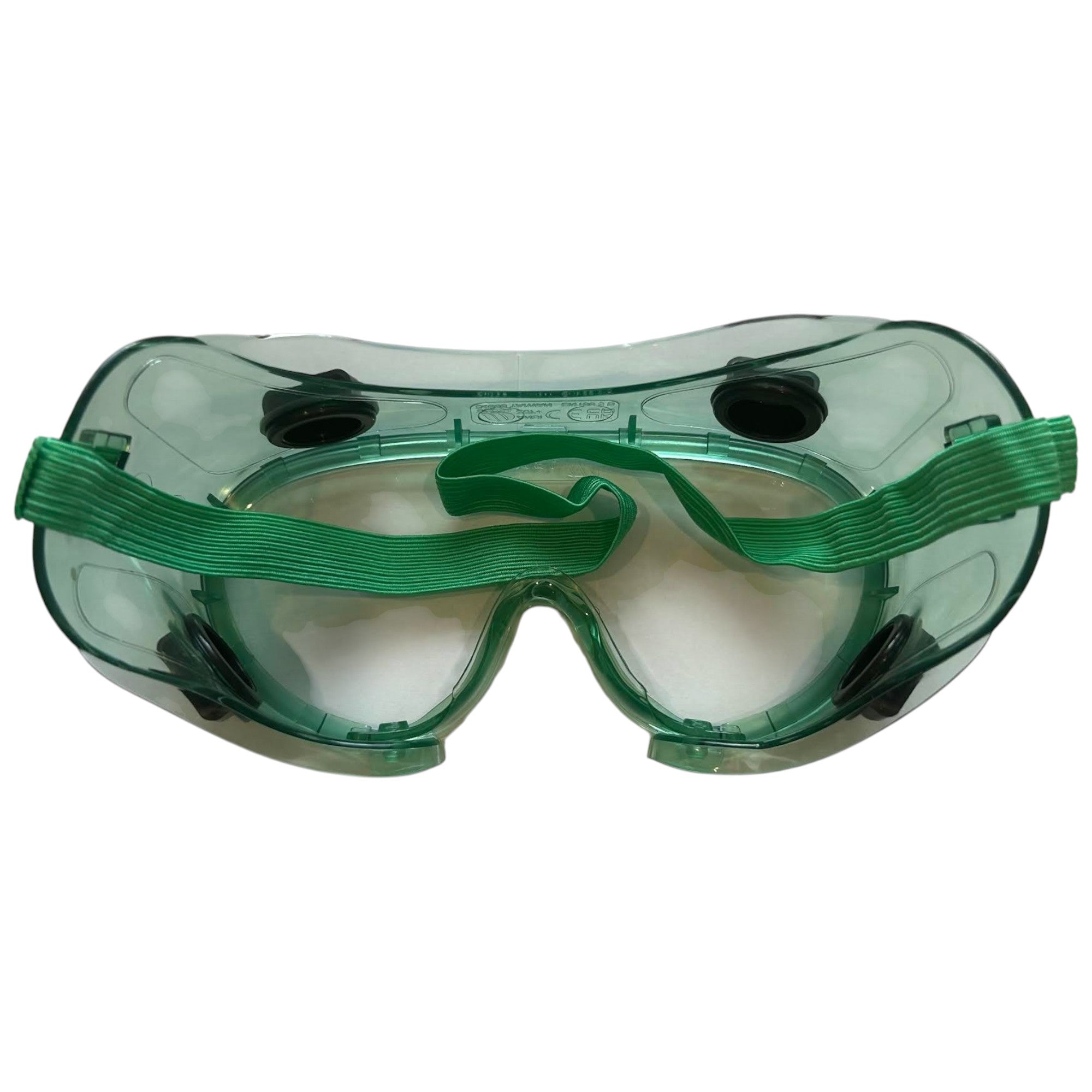 Safety Goggles with Indirect Vents Green 10 Pack