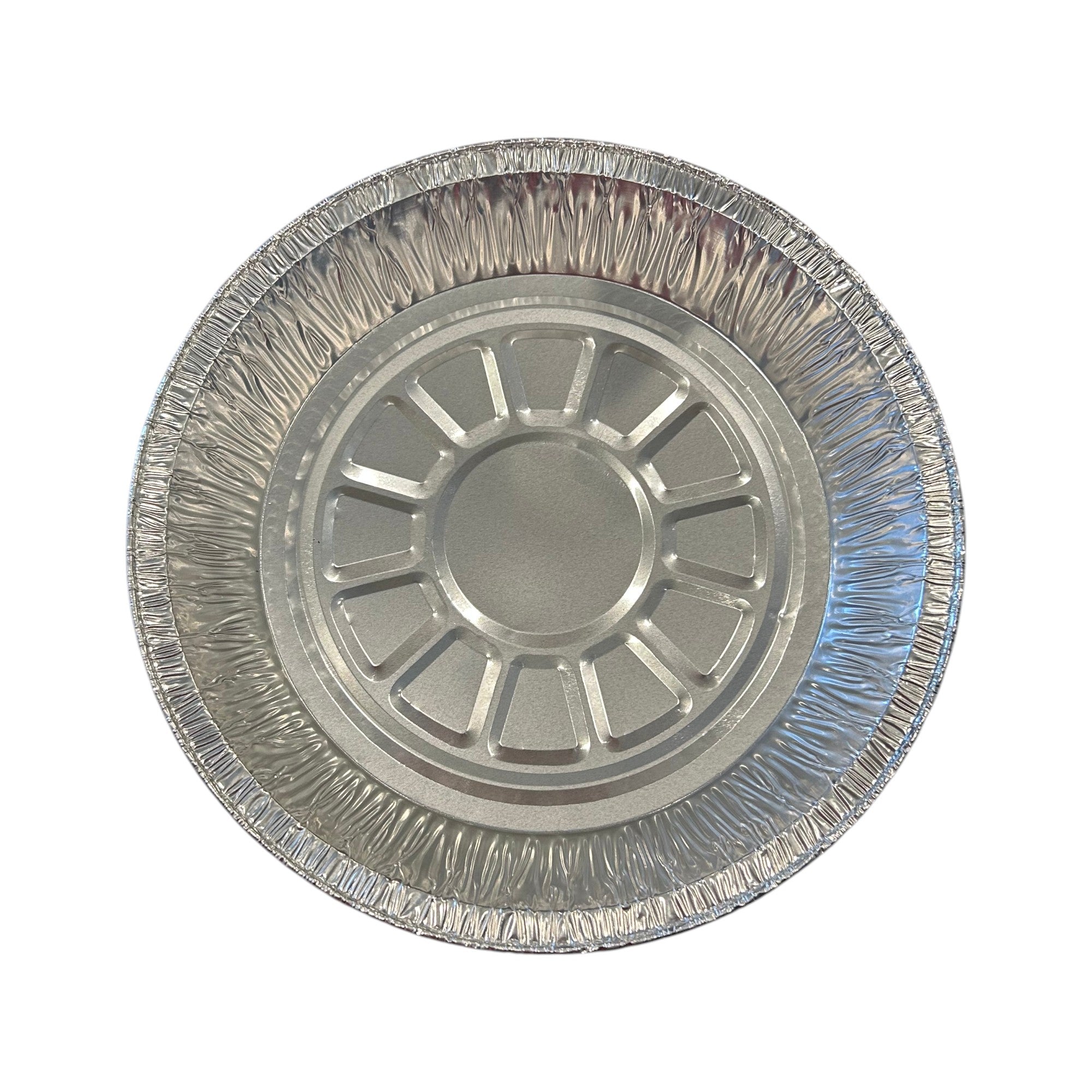 Plate Disposable Aluminum Pie Tin 9".  Pack 16.  For PEER Physics CMW Kit