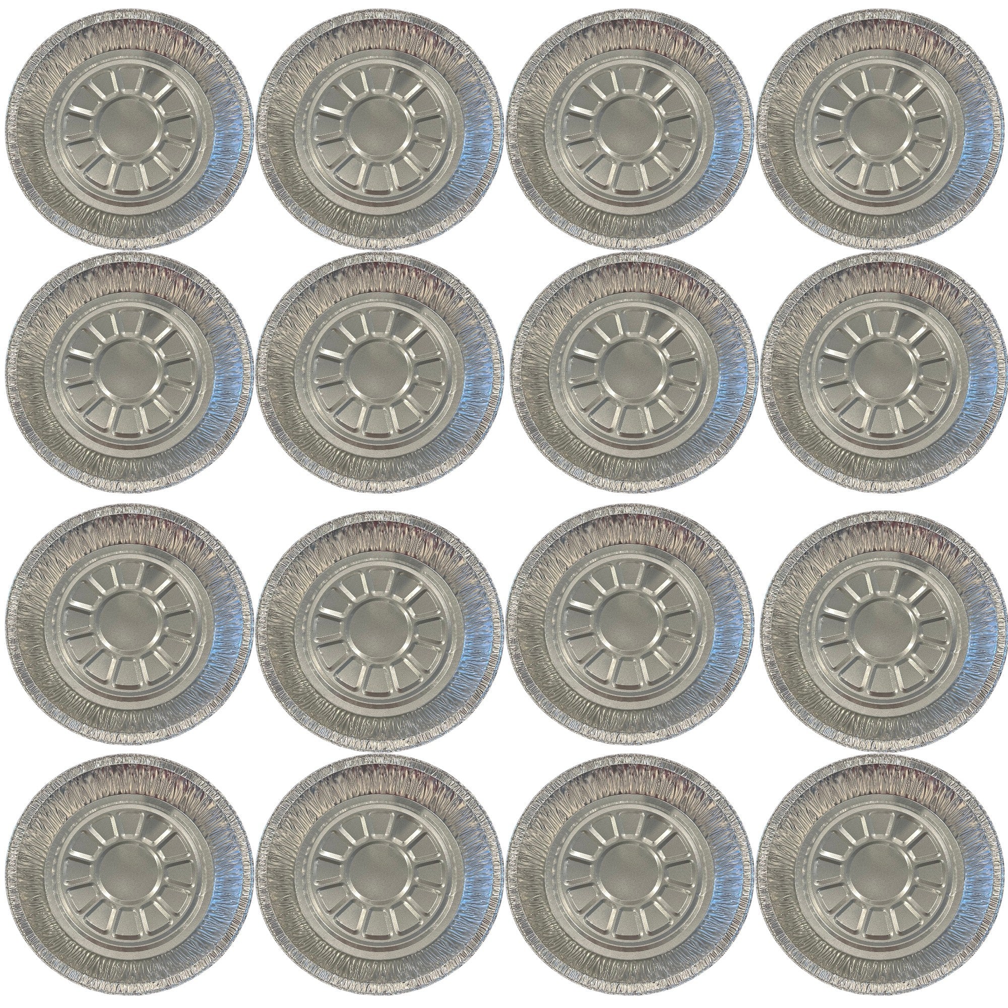 Plate Disposable Aluminum Pie Tin 9".  Pack 16.  For PEER Physics CMW Kit