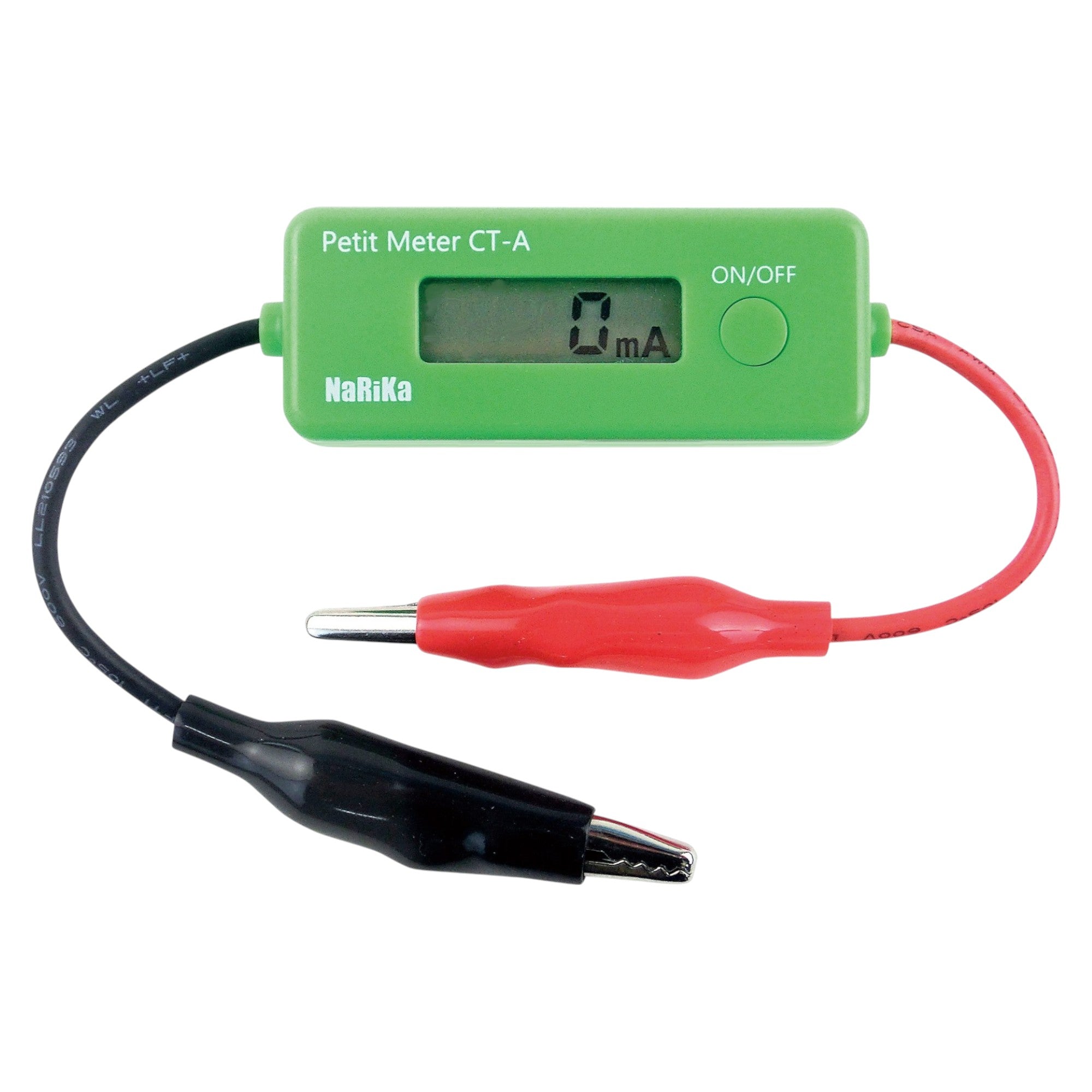 Meter - Ammeter DC Digital with Connectors Range 3A,1mA. Made by Narika Corporation.