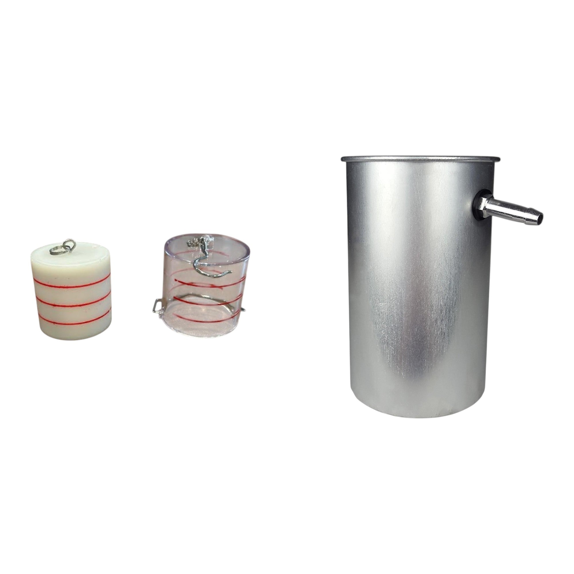 Archimedes’ Principle Kit – Includes Overflow Can with Pour Spout and Plastic Cylinder Set