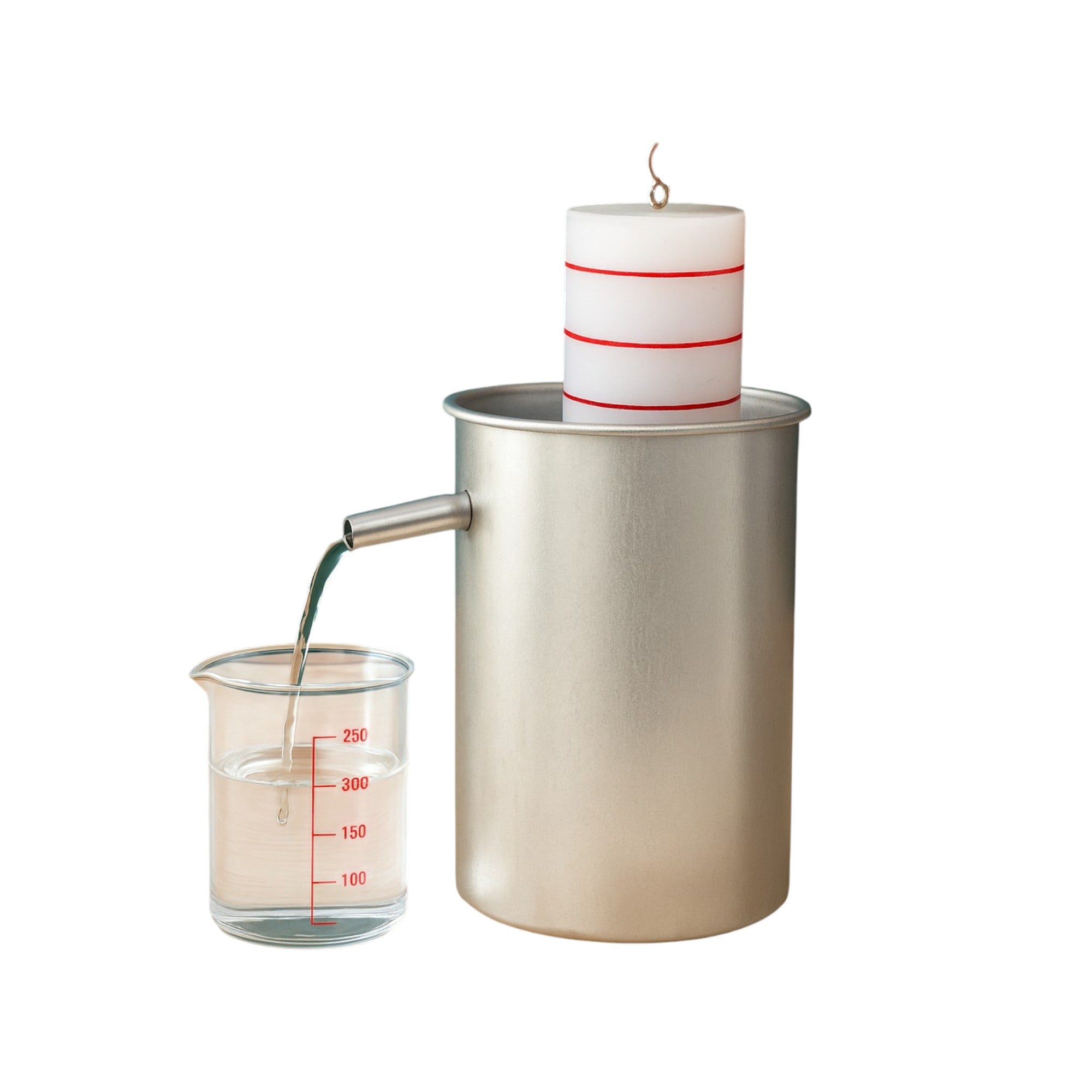 Archimedes’ Principle Kit – Includes Overflow Can with Pour Spout and Plastic Cylinder Set