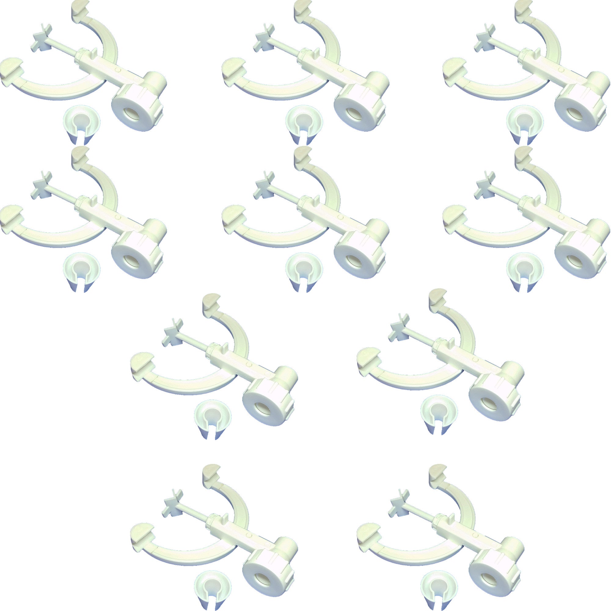 Clamp for Supporting Burettes, Fisher-Type, Polypropylene. Pack of 10.