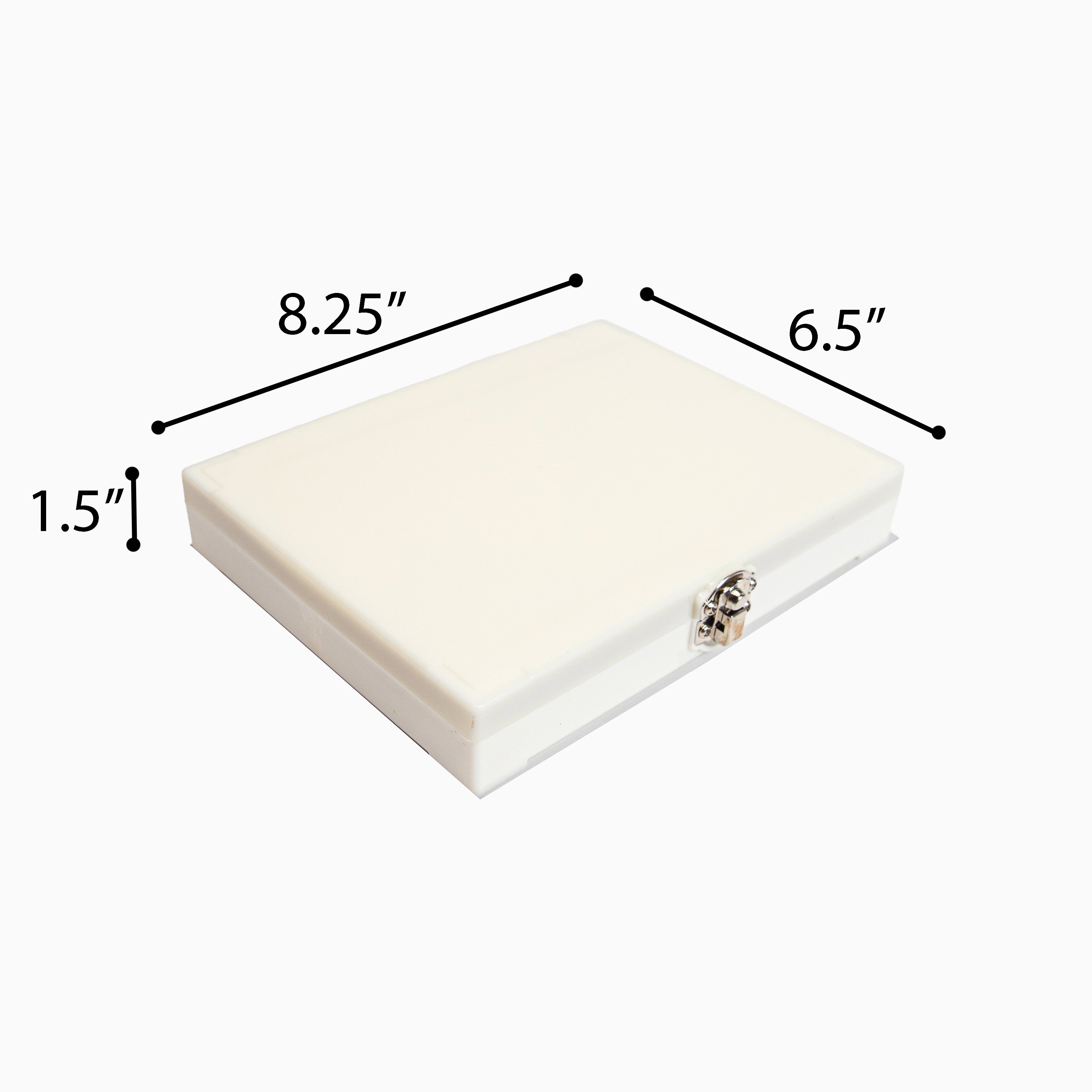 Microscope Storage Box with Index and Cork Liner For 100 Slides.