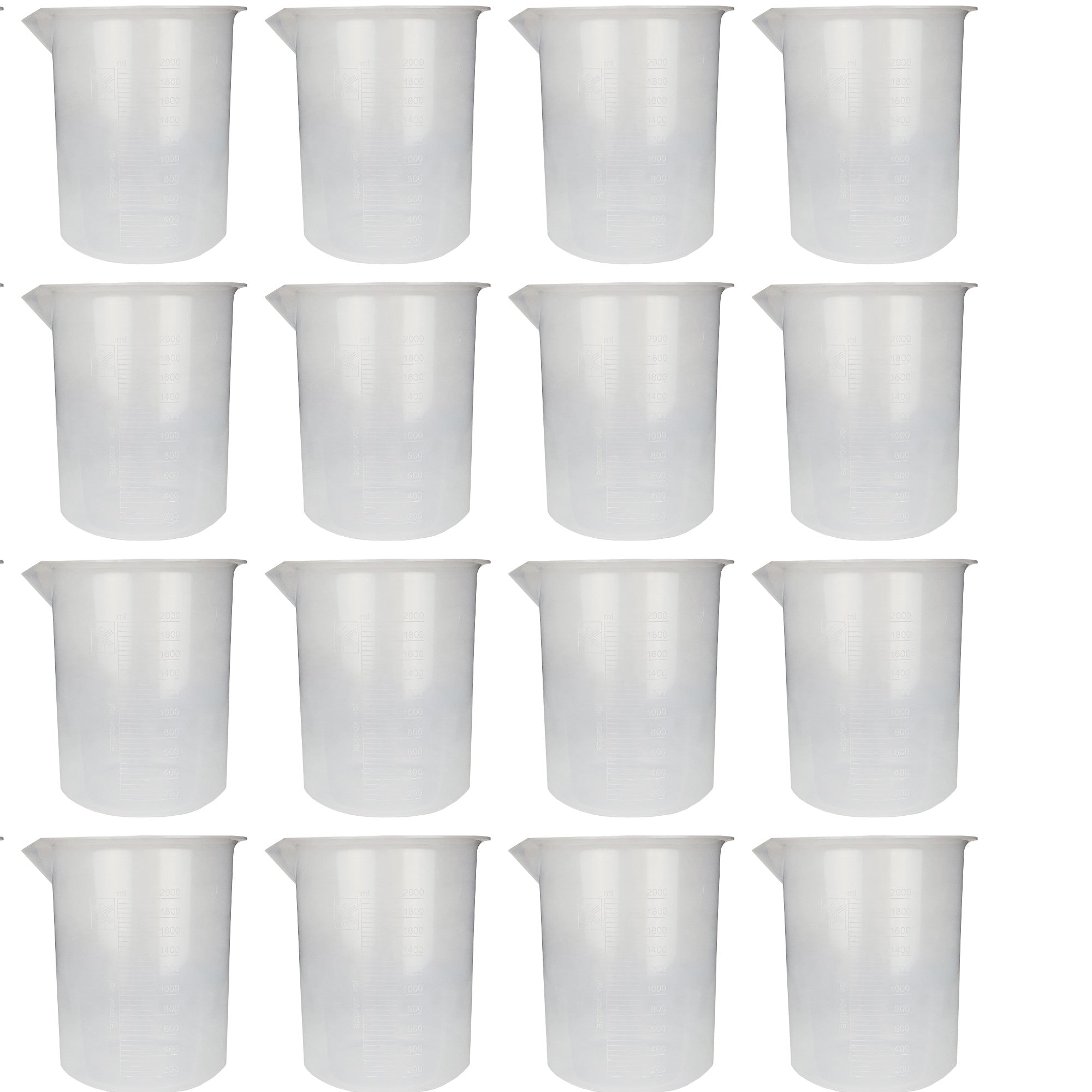 Beaker, Polypropylene 2000ml, Case of 12
