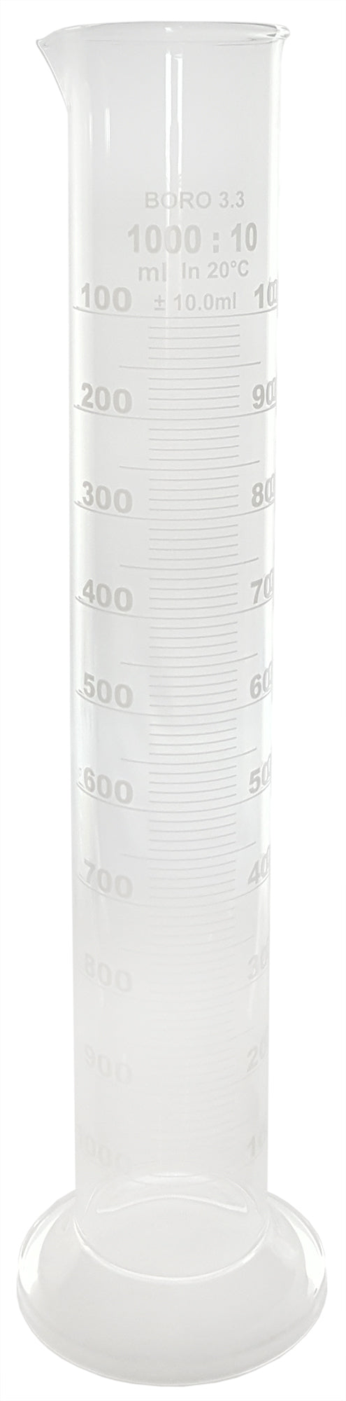 Double-Scale Cylinder, 1000ml, Case of 12