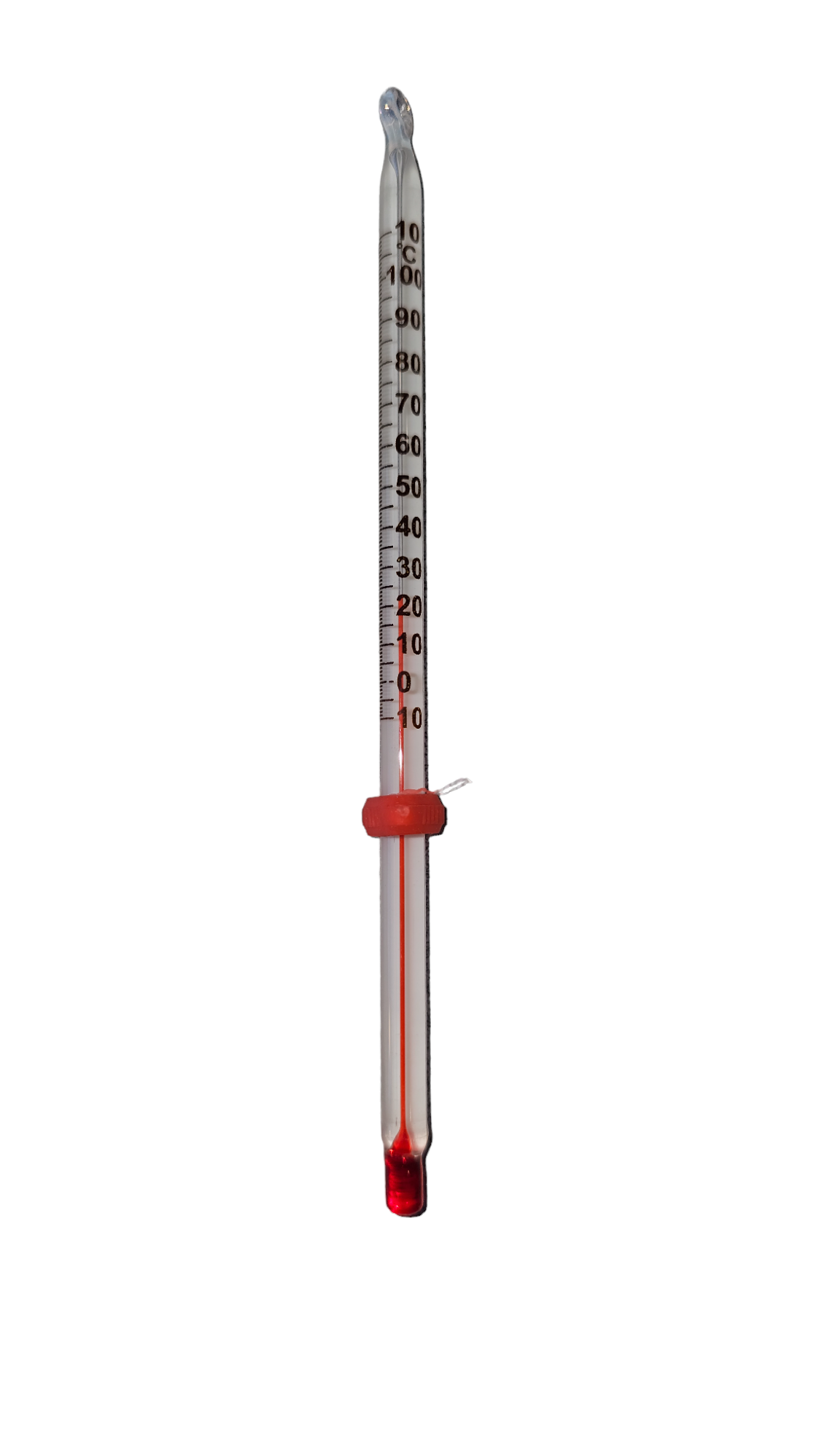 Thermometer, White, 6" length, Partial Immersion -10-110/C. Pack of 10