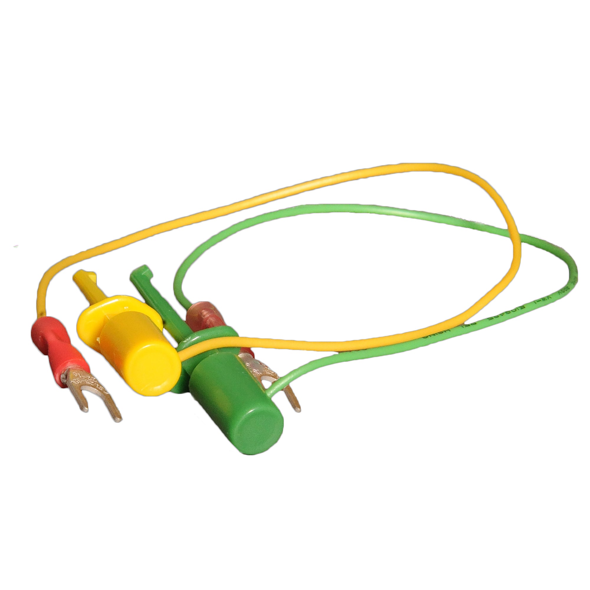 Pack of 4 Leads with Mini-Grabber and Spade Connectors