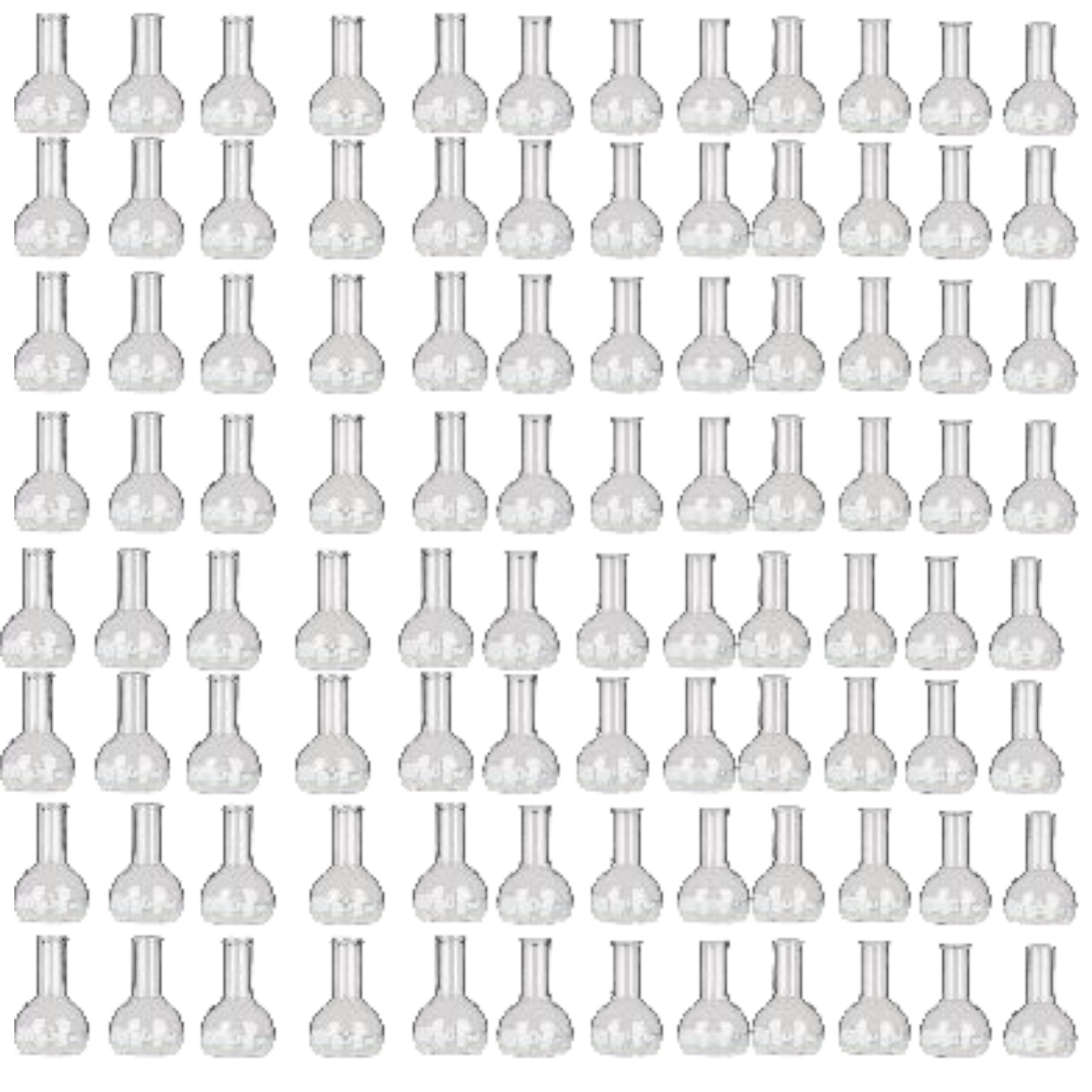Flask Flat-Bottom Florence Boiling Flask, Standard Neck, 100ml capacity. Made from Borosilicate Glass. A good fit for any laboratory, science classroom, or homeschool. Case of 96 flasks.