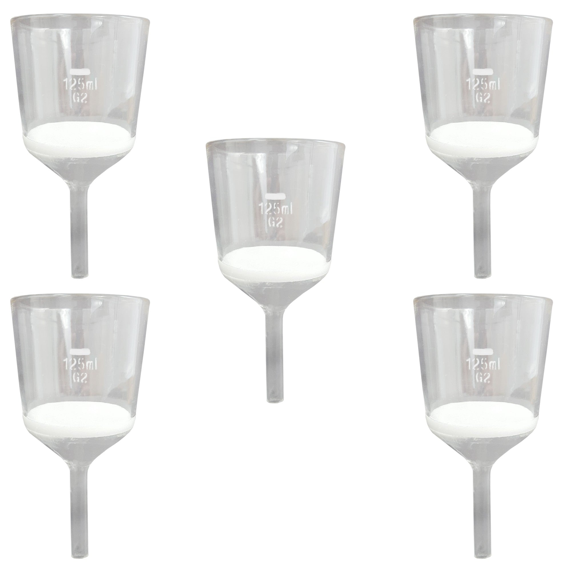 Sintered Funnel, 125ml, Porosity of 2. Case of 5
