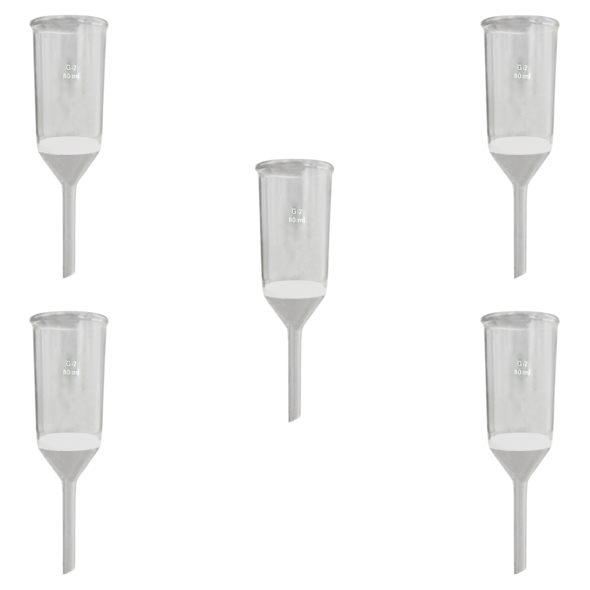 Sintered Funnel, 80ml, Porosity of 2, Case of 5