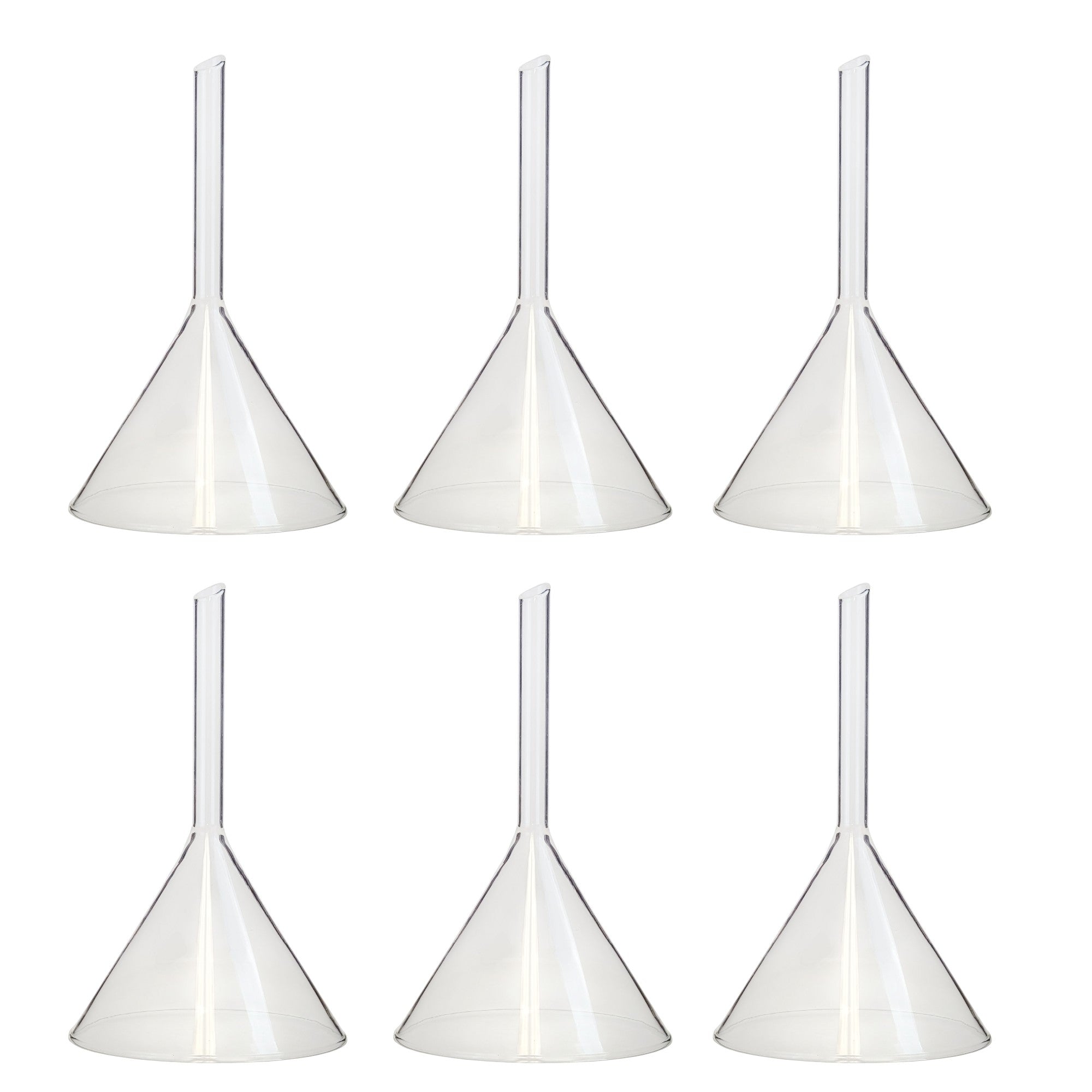 Funnel - Short Stem, 120mm Diameter Funnel Opening. Pack of 6.