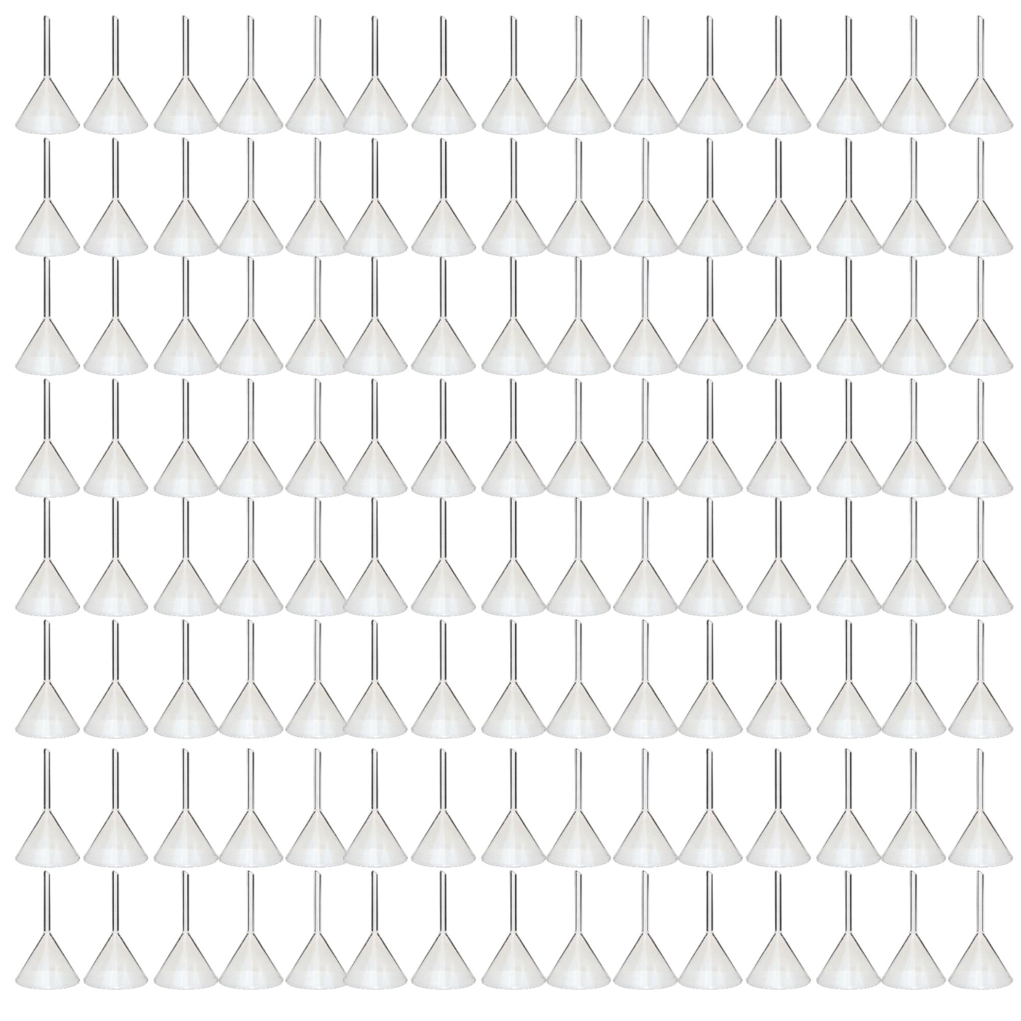 Funnel Short Stem Glass 75mm Diameter Opening. Case of 120.