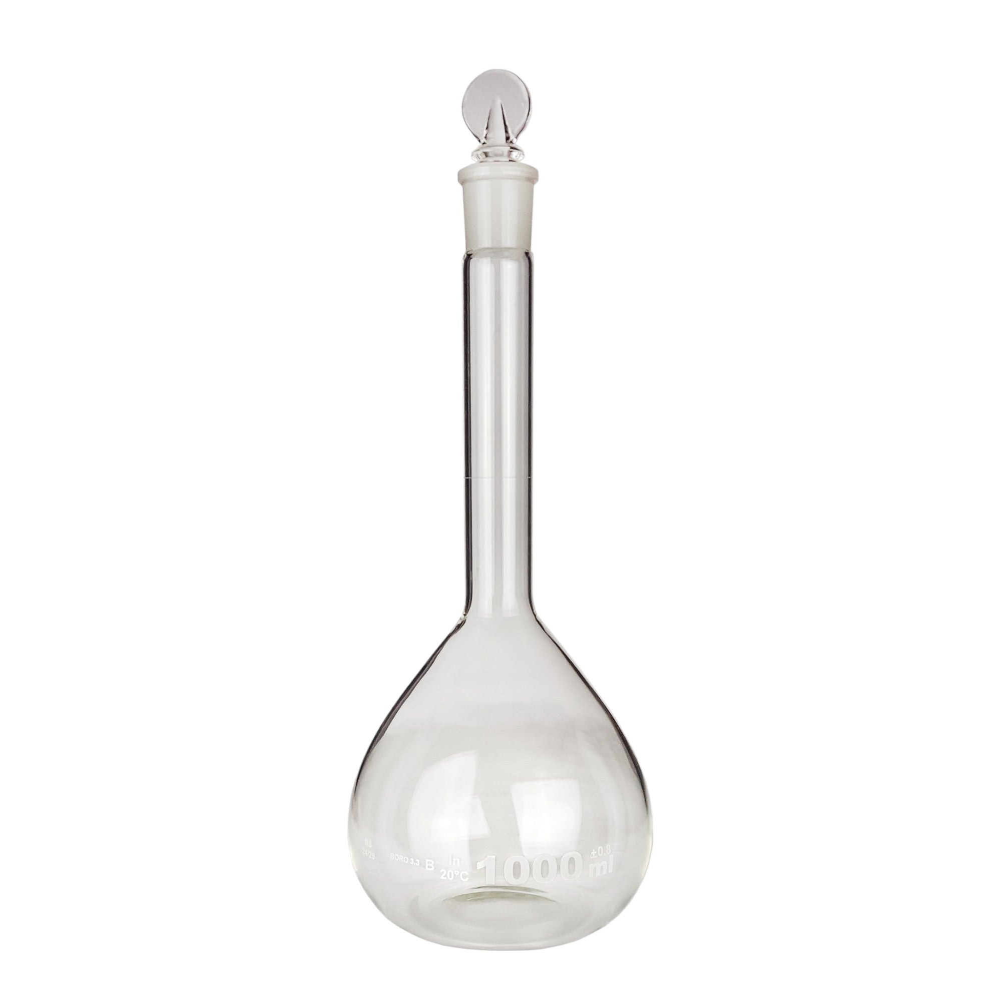 Flask, Volumetric with Ground Glass Stopper, 1000ml Capacity