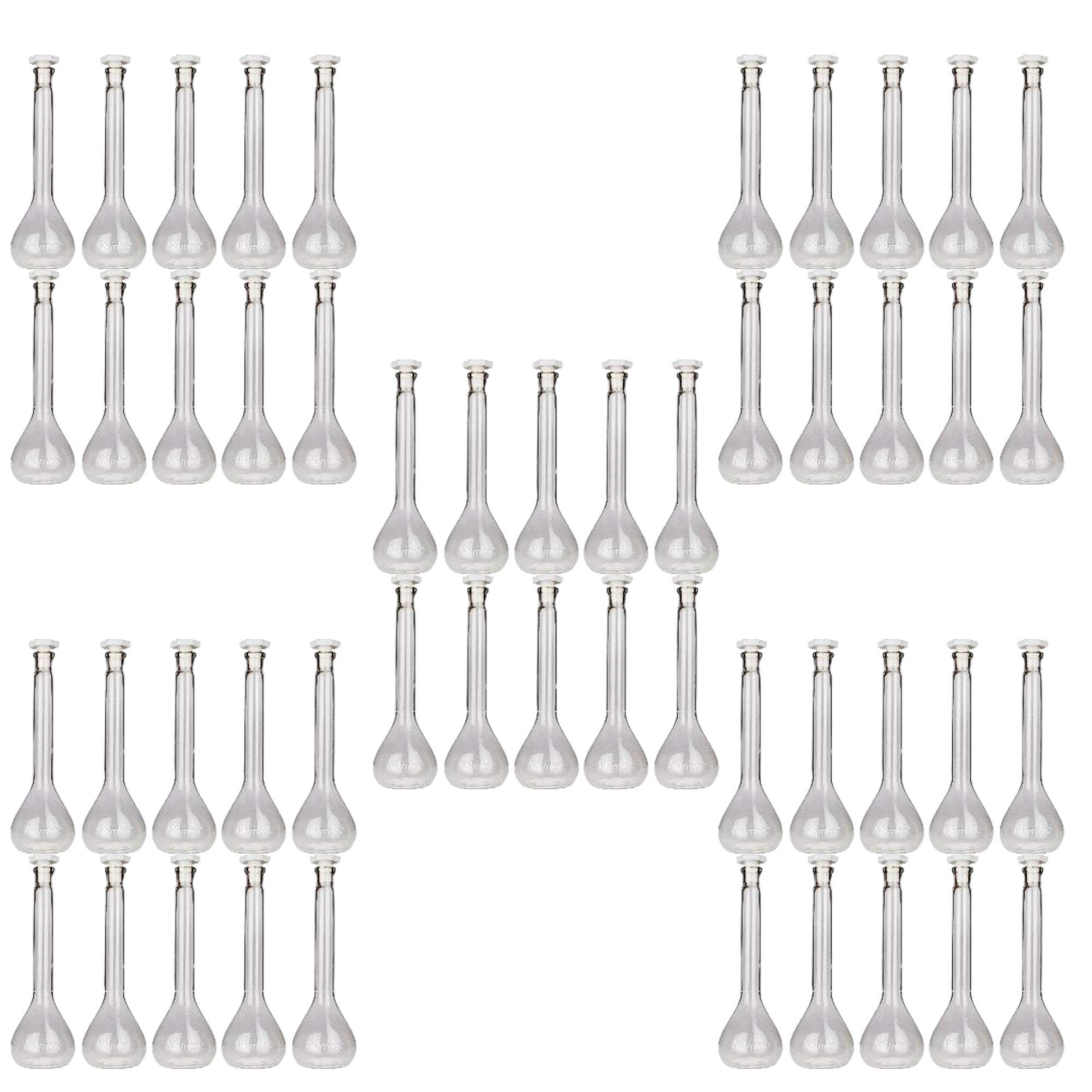 Flask, Volumetric with Plastic Stopper, 100ml Capacity, Case of 50