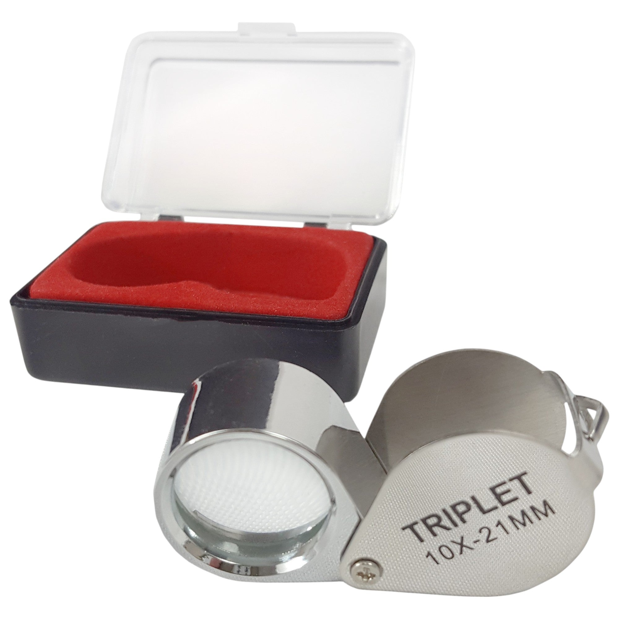 Magnifier, Single Loupe, 10x Magnification, 21 mm Lens, Pack of 10