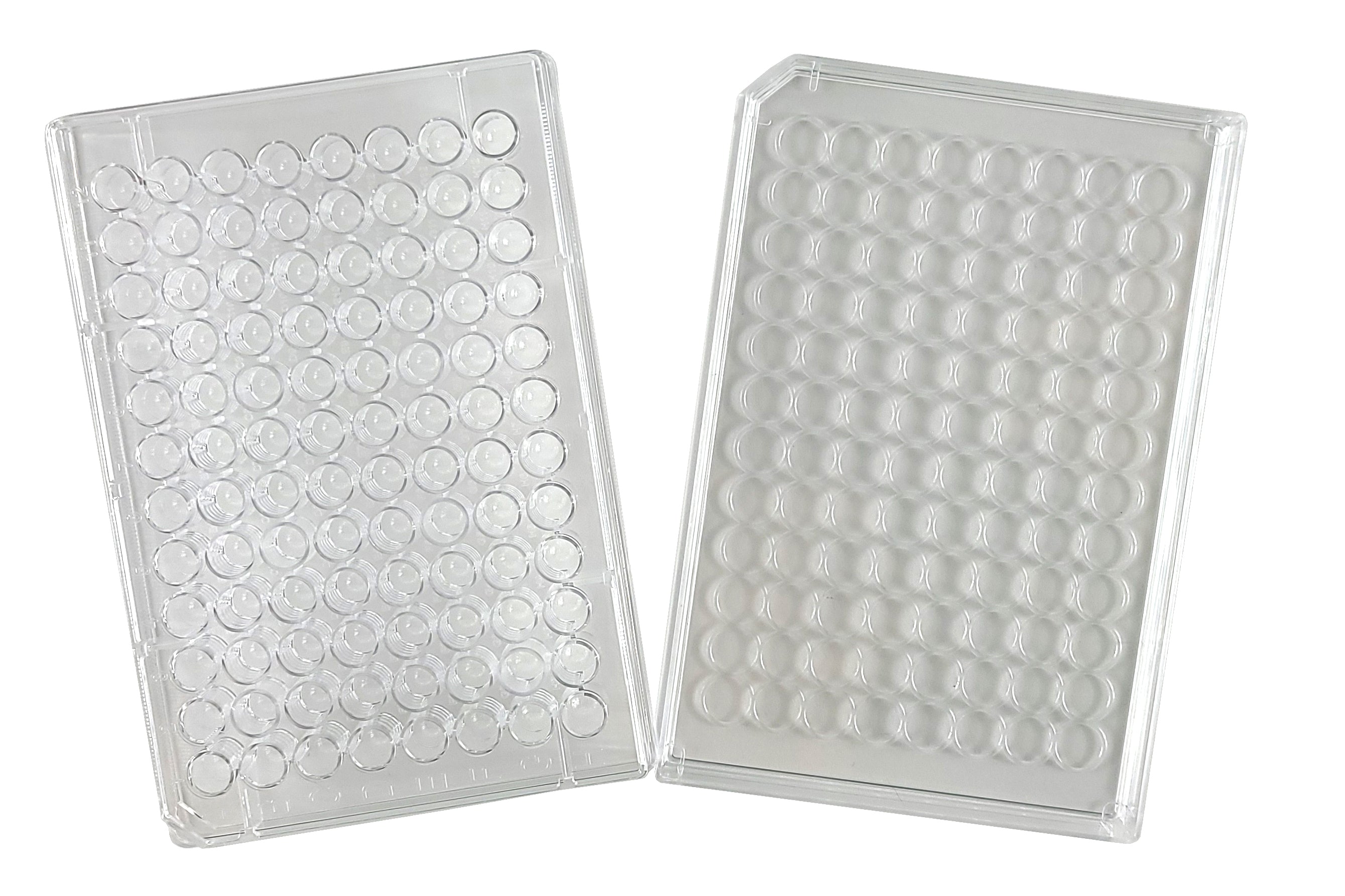 Microplate with 96 Wells and Lid, Clear Polystyrene