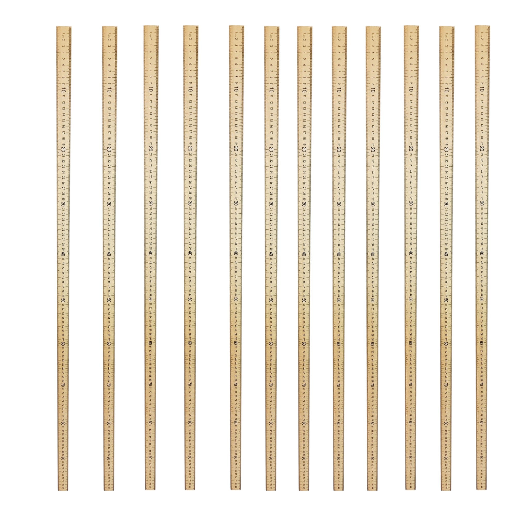 Meter Stick  with English and Metric Scale.  Pack of 12.