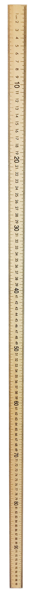 Meter Stick, Wooden, Graduated in Metric and English Scale