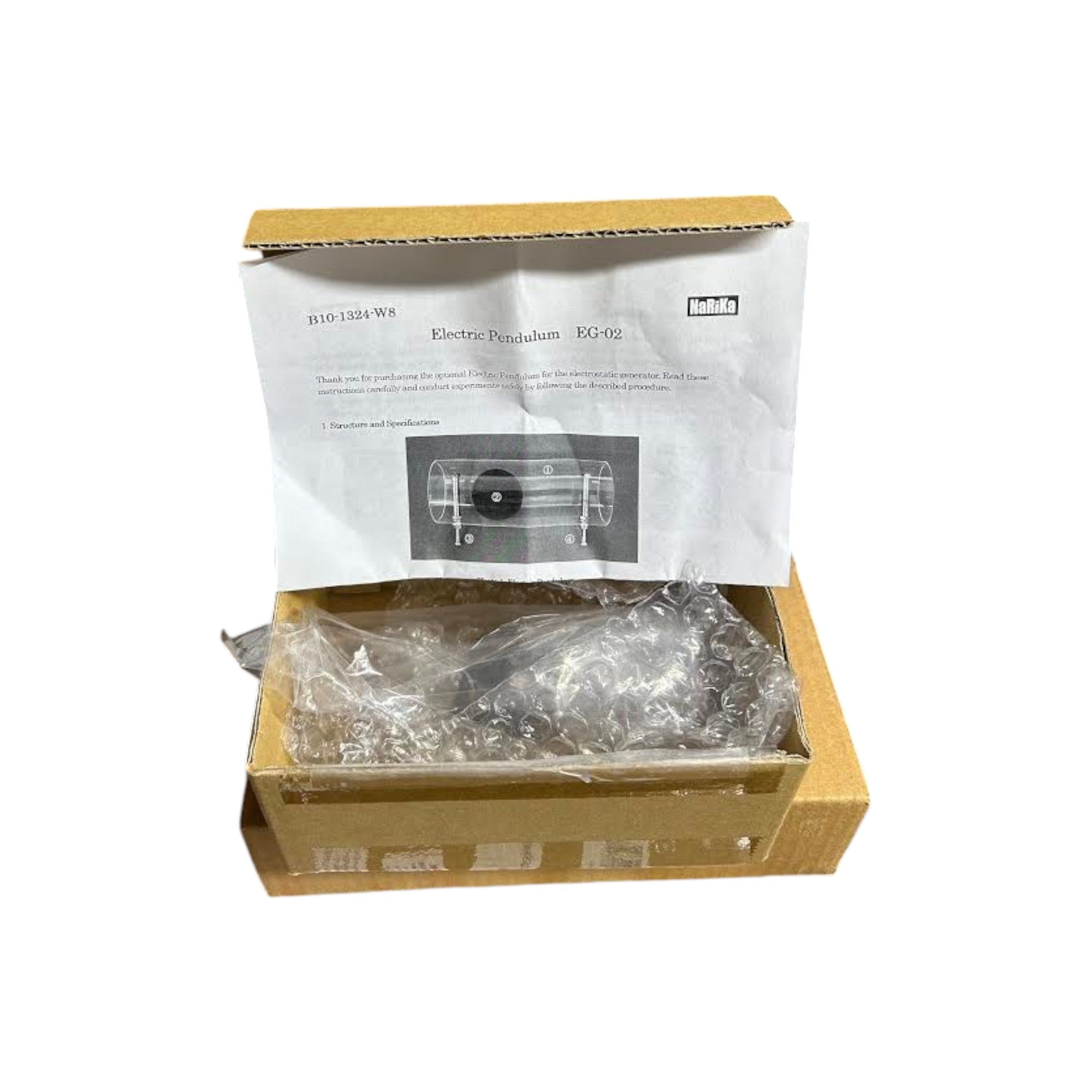 Pendulum Electric. A pendulum type electroscope for use with the Static Genecon Generator. Made by Narika Corporation.