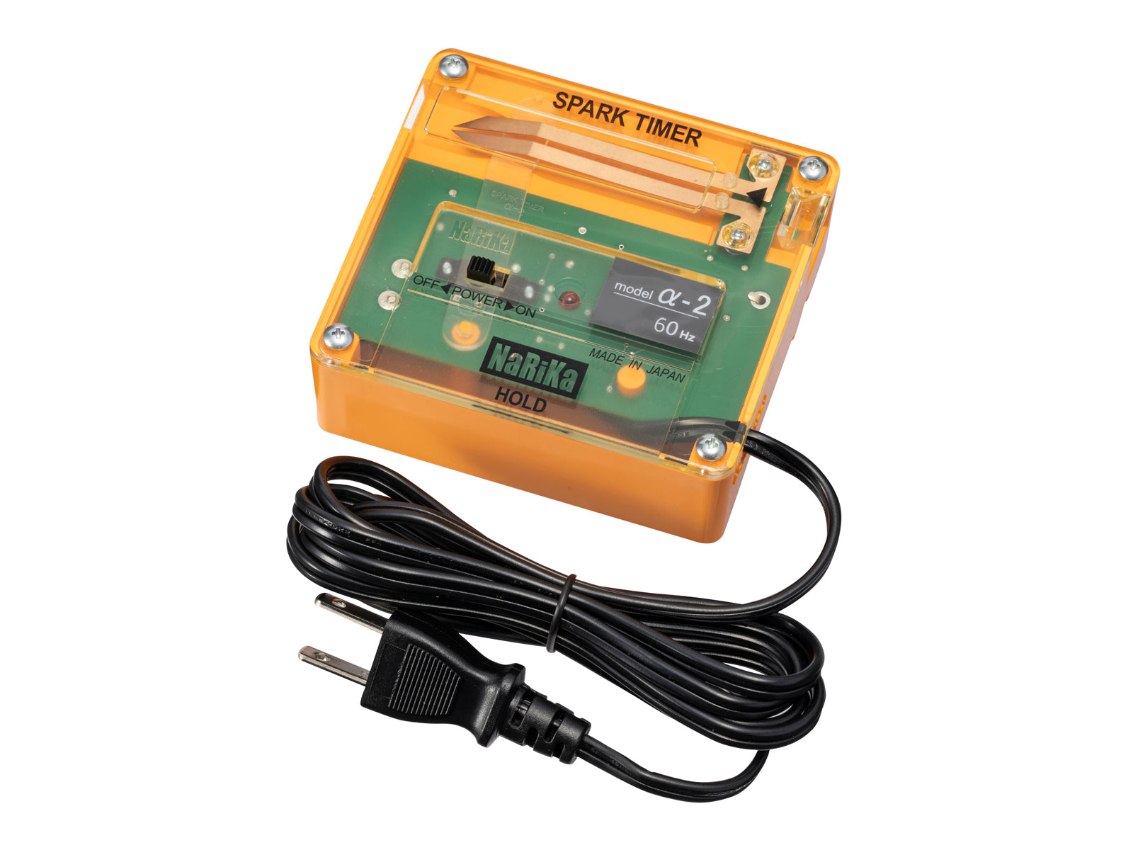 Timer, Spark with 60Hz single function. .The 6th double dot is in bold for easier reading. Made by Narika Corporation.