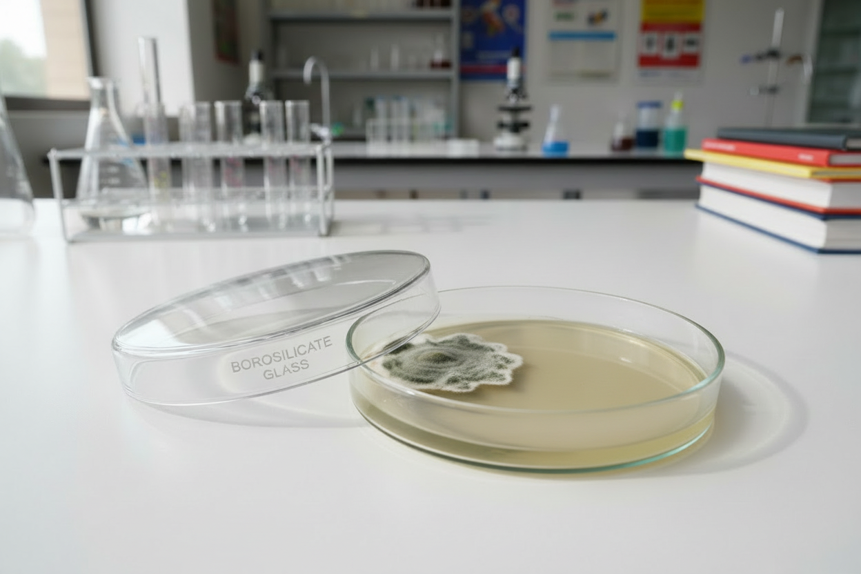 Petri Dish, Borosilicate Glass, 100x15mm, Pack of 10