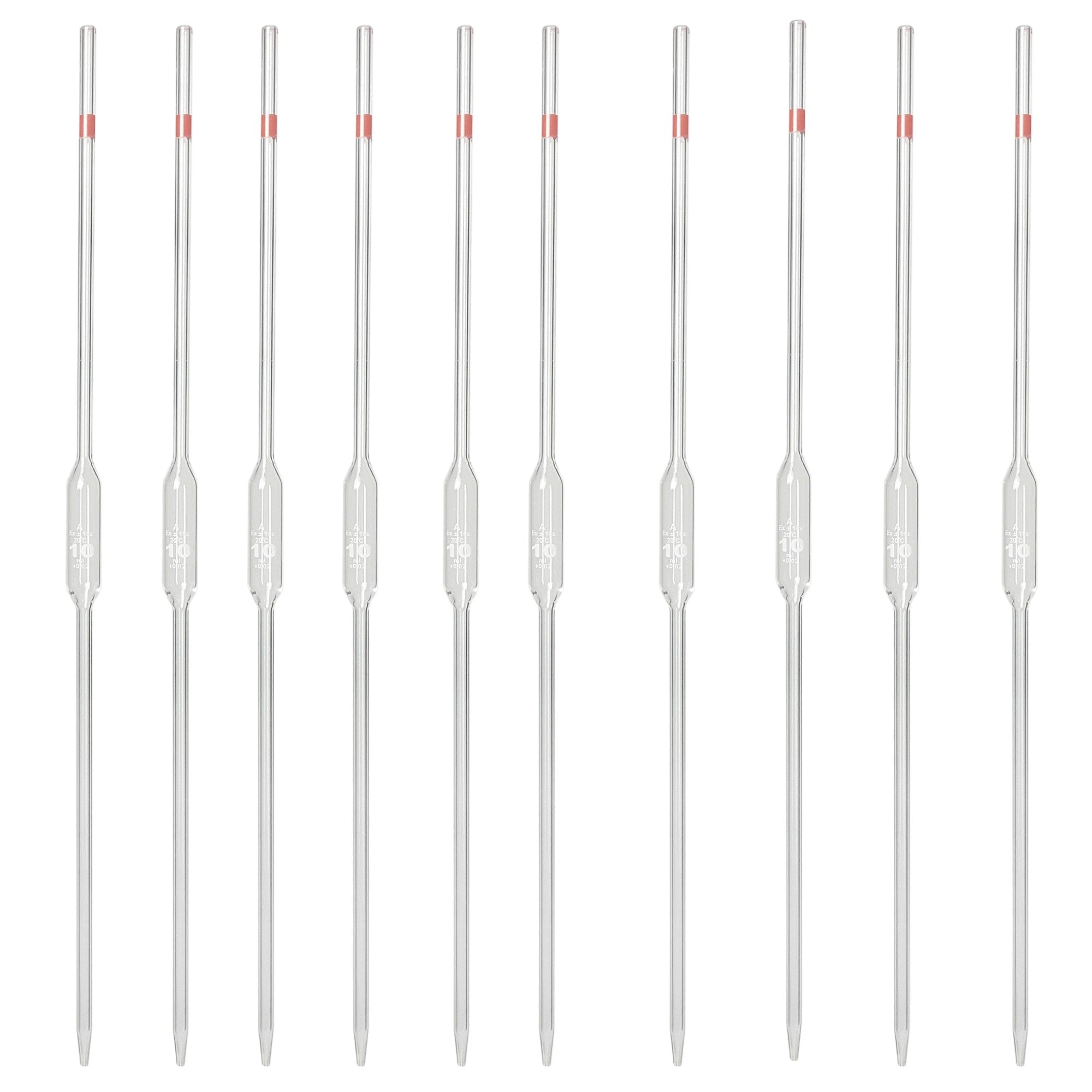 Pipette - Volumetric, 10ml Capacity. Pack of 10.