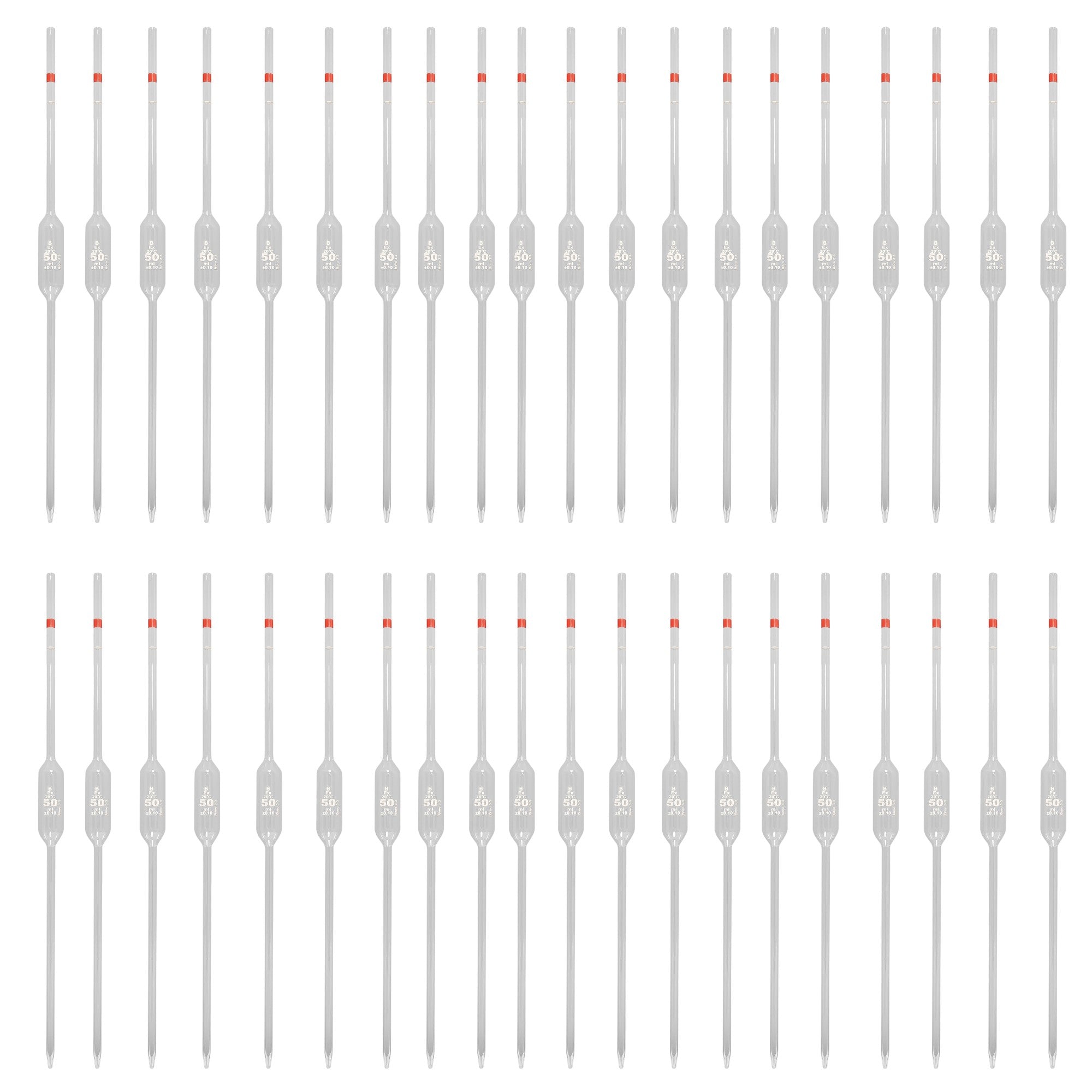 Volumetric Pipette, 50ml Capacity, Case of 40 by Go Science Crazy