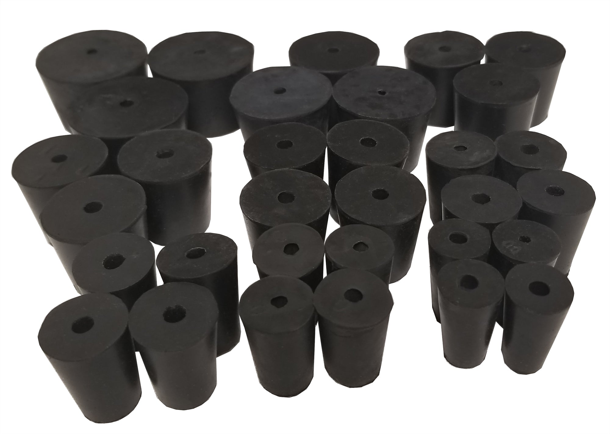 Stopper - Rubber Stopper 1-Pound Set with 1-Hole Stoppers.
