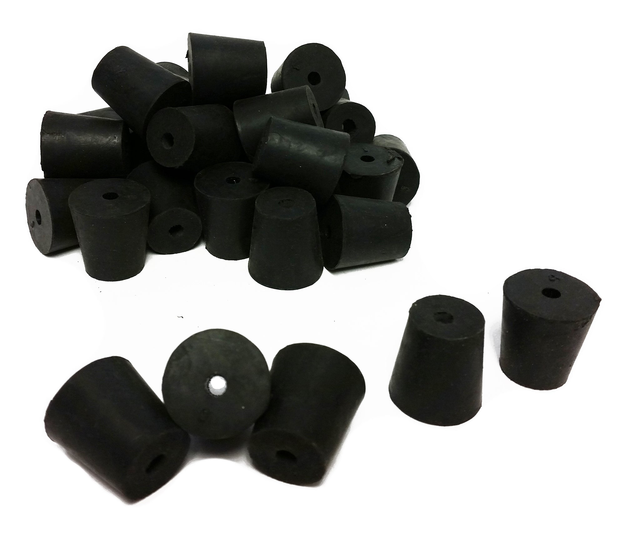 Stoppers Rubber, Size 3, 1-Hole. Pack 1-Pound.