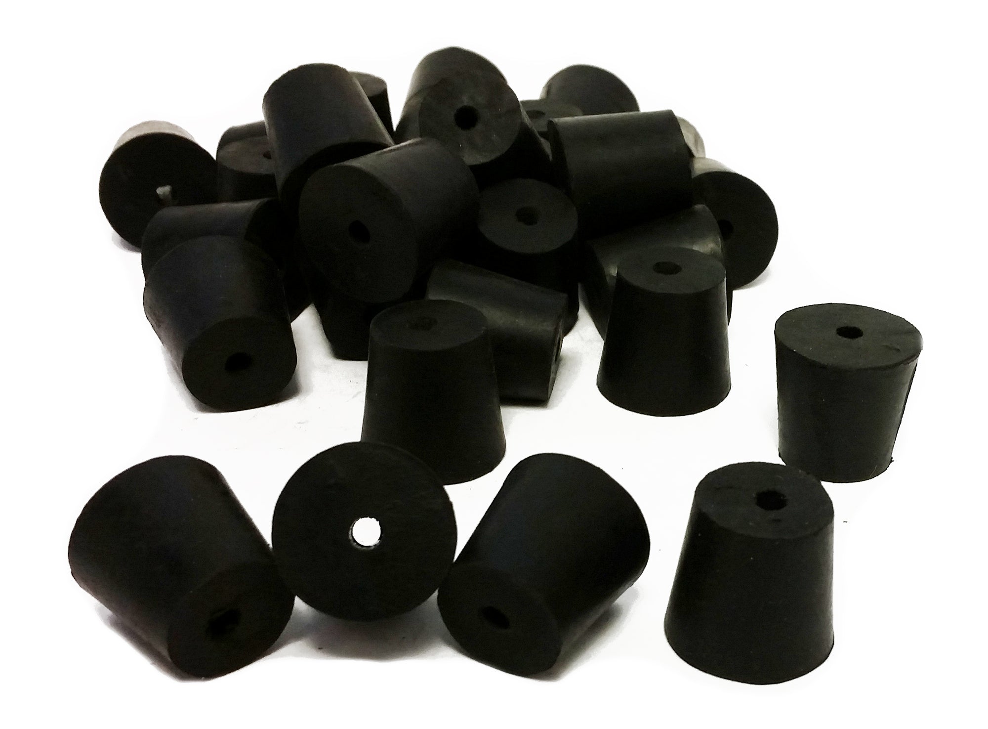 Stopper Rubber, Size 4, 1-Hole. Case of 10-Pound.