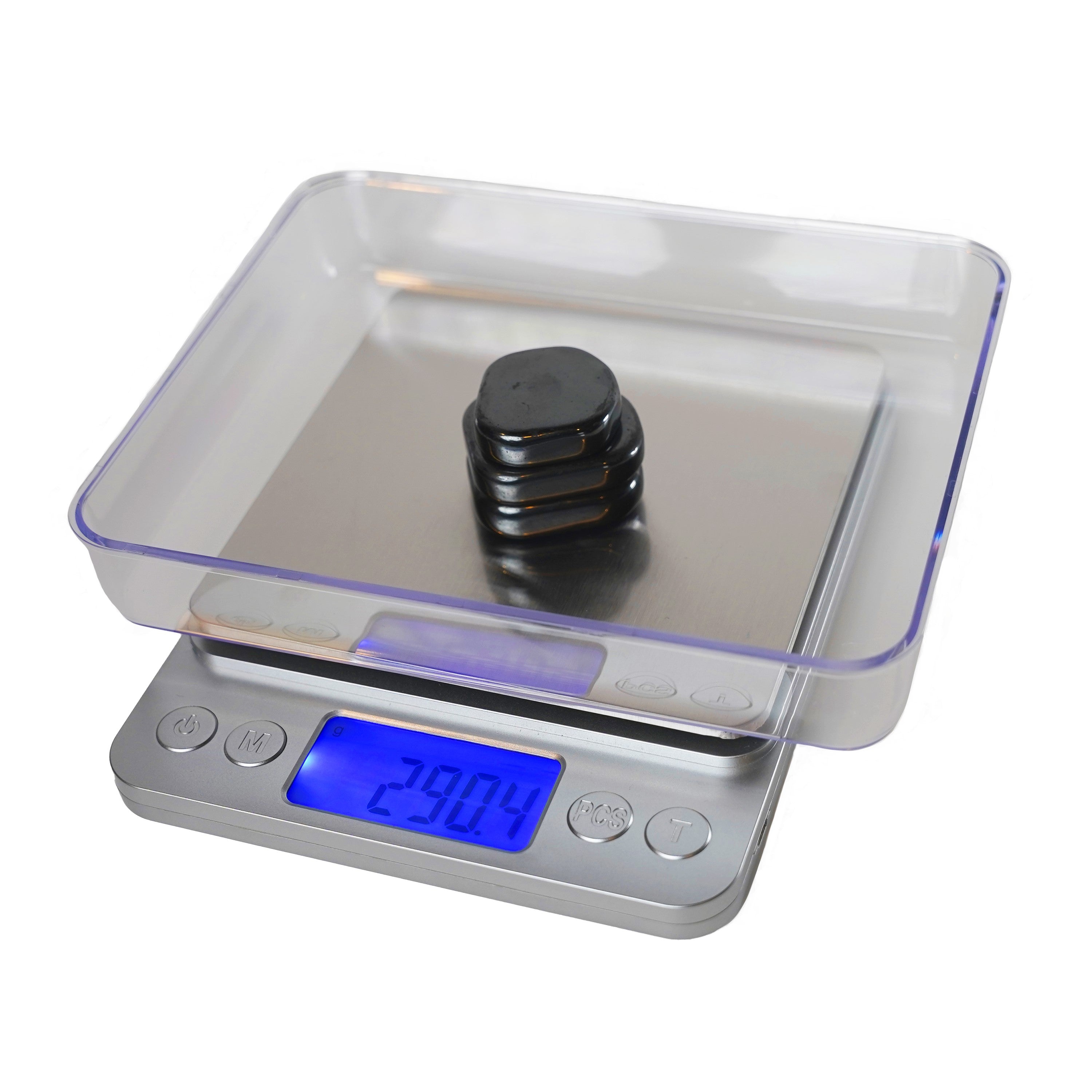 Scale - Digital Precision Scale – 5kg Capacity, 0.1g Accuracy – USB or Battery Powered – Measures in Grams, Ounces, and Pounds – for Lab, Kitchen, or Classroom Use